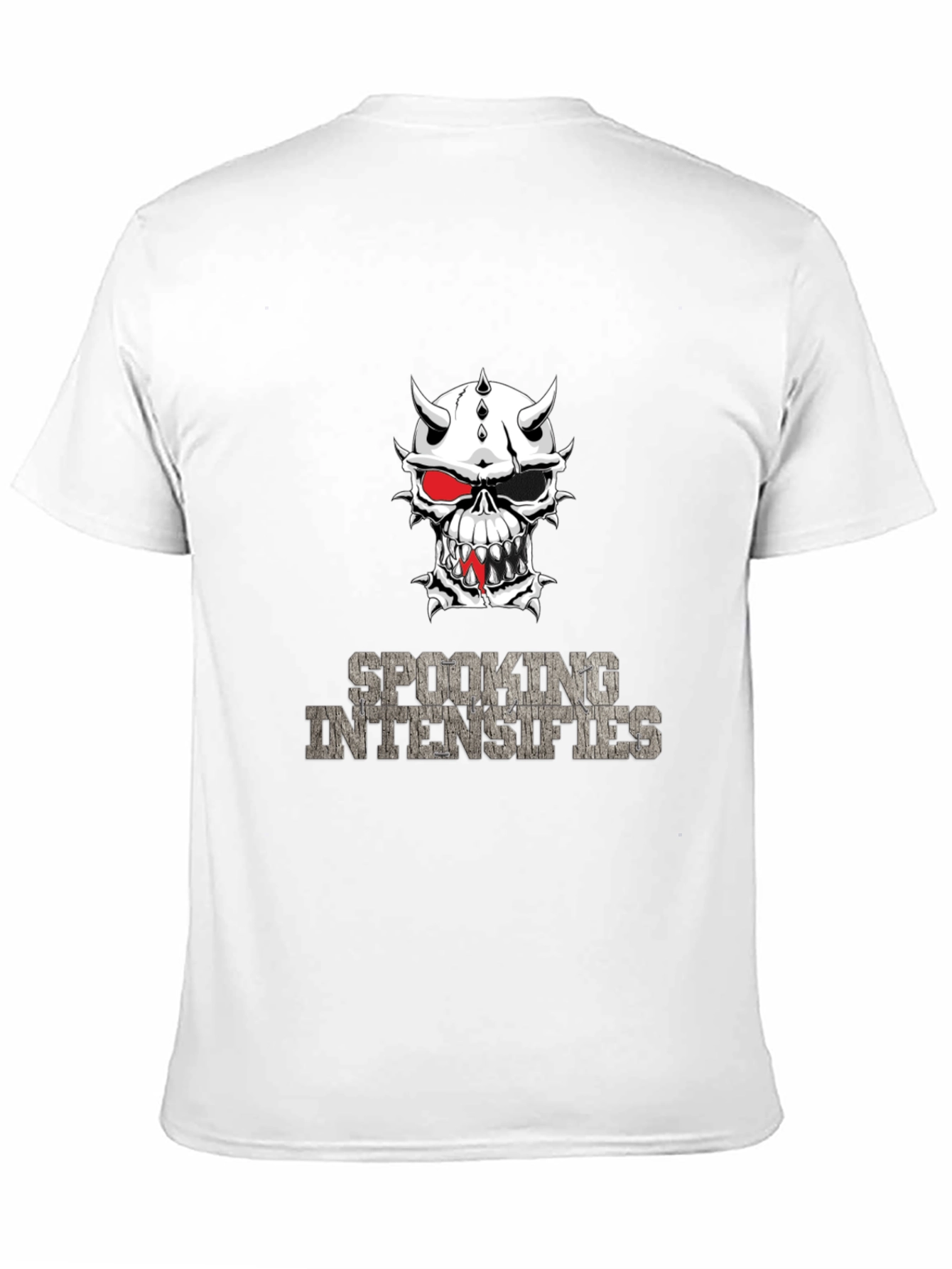 Spooking Intensifies Skull Graphic T-Shirt