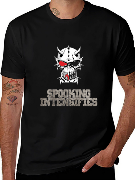 Spooking Intensifies Skull Graphic T-Shirt