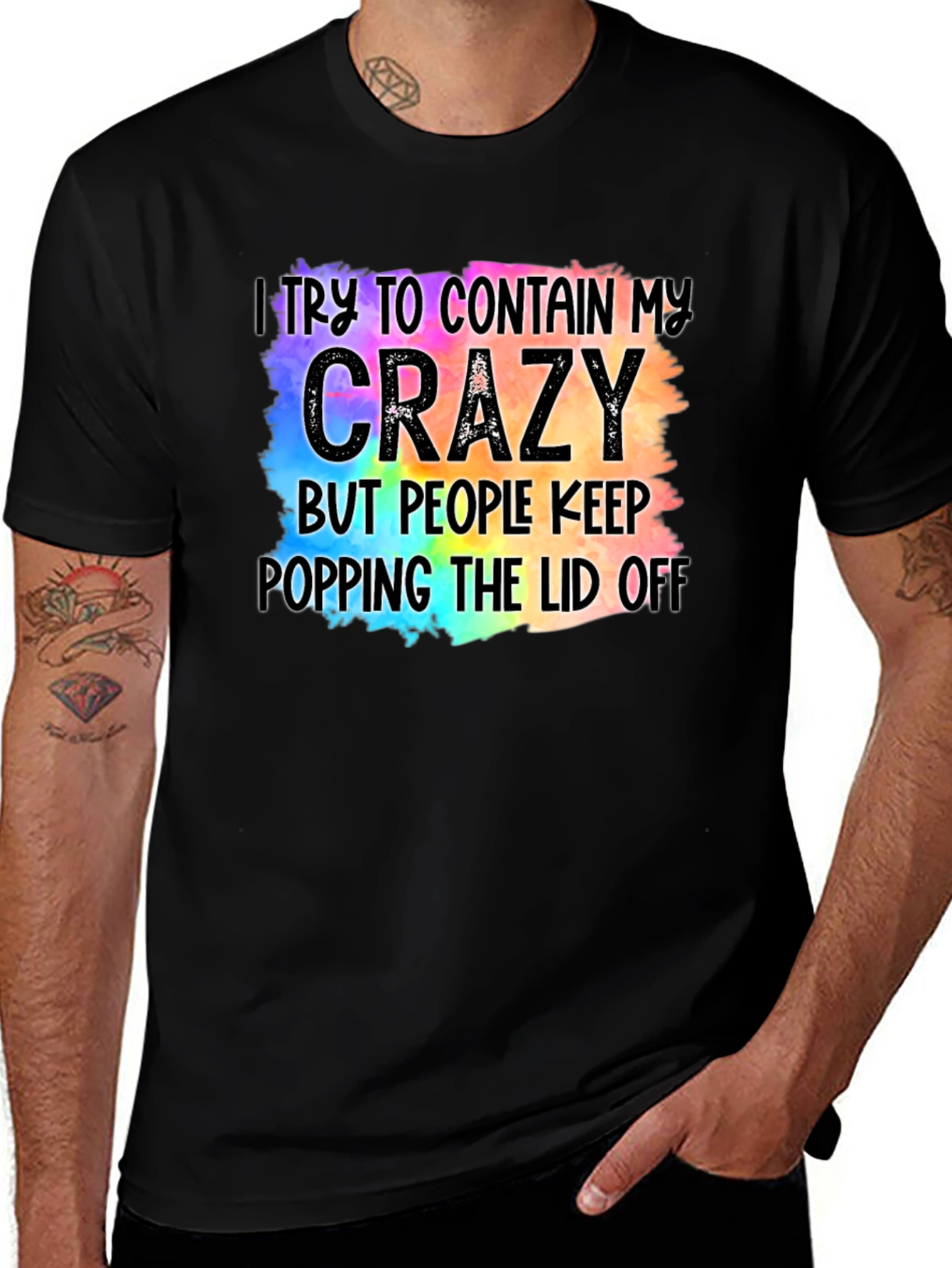 Crazy Lid Black T-Shirt