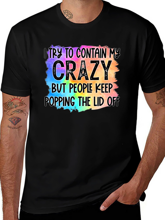 Crazy Lid Black T-Shirt
