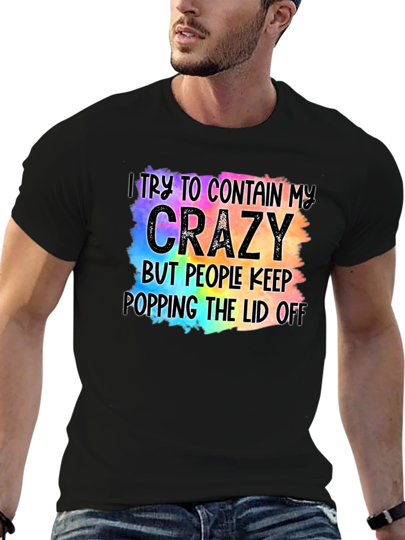 Crazy Lid Black T-Shirt