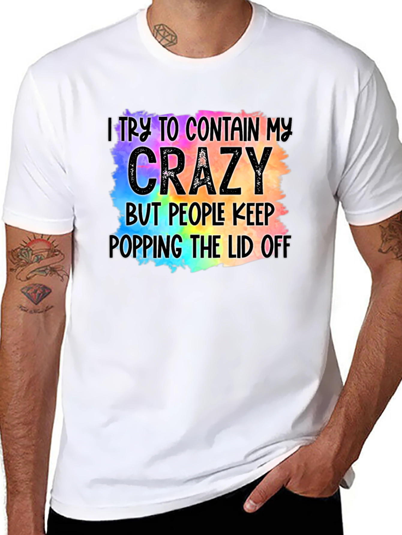Crazy Lid Black T-Shirt