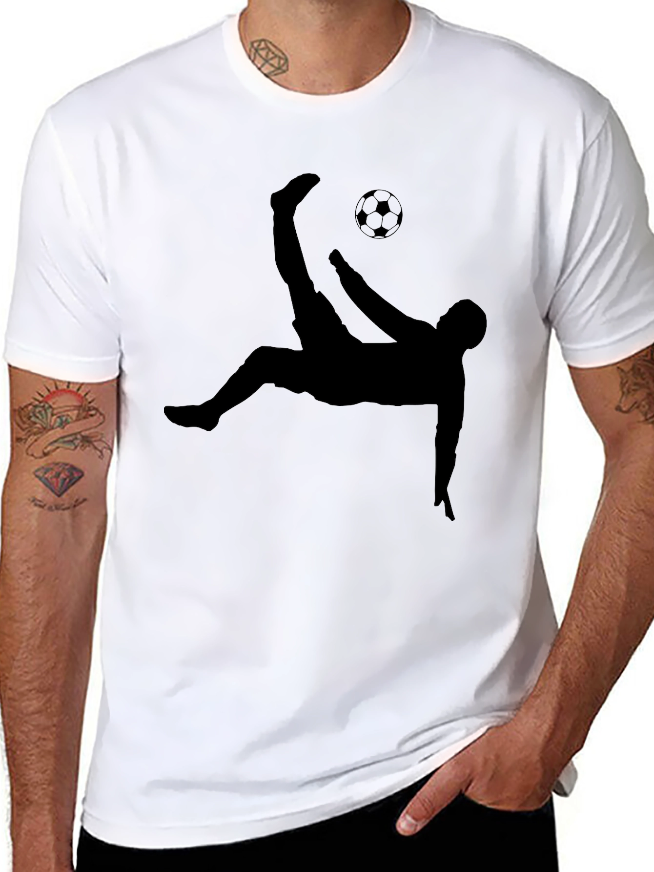 Soccer Kick T-Shirt - Black Graphic Tee