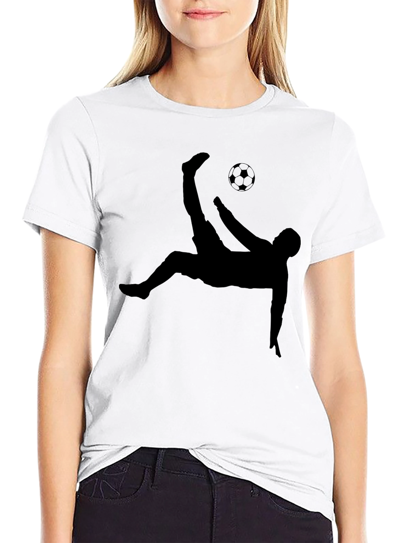 Soccer Kick T-Shirt - Black Graphic Tee
