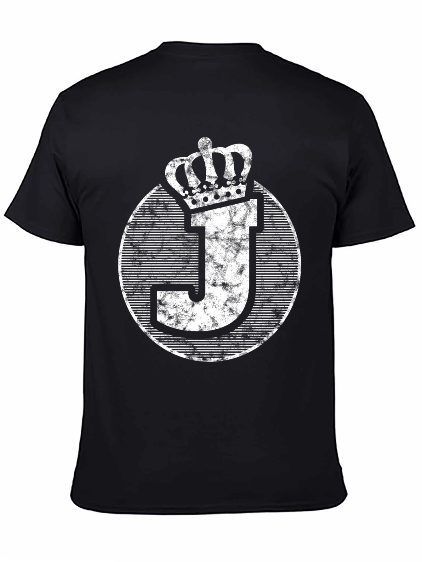 King J Initial Black T-Shirt