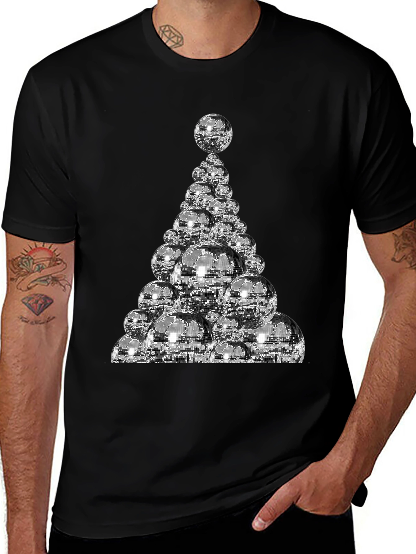Disco Ball Christmas Tree T-Shirt