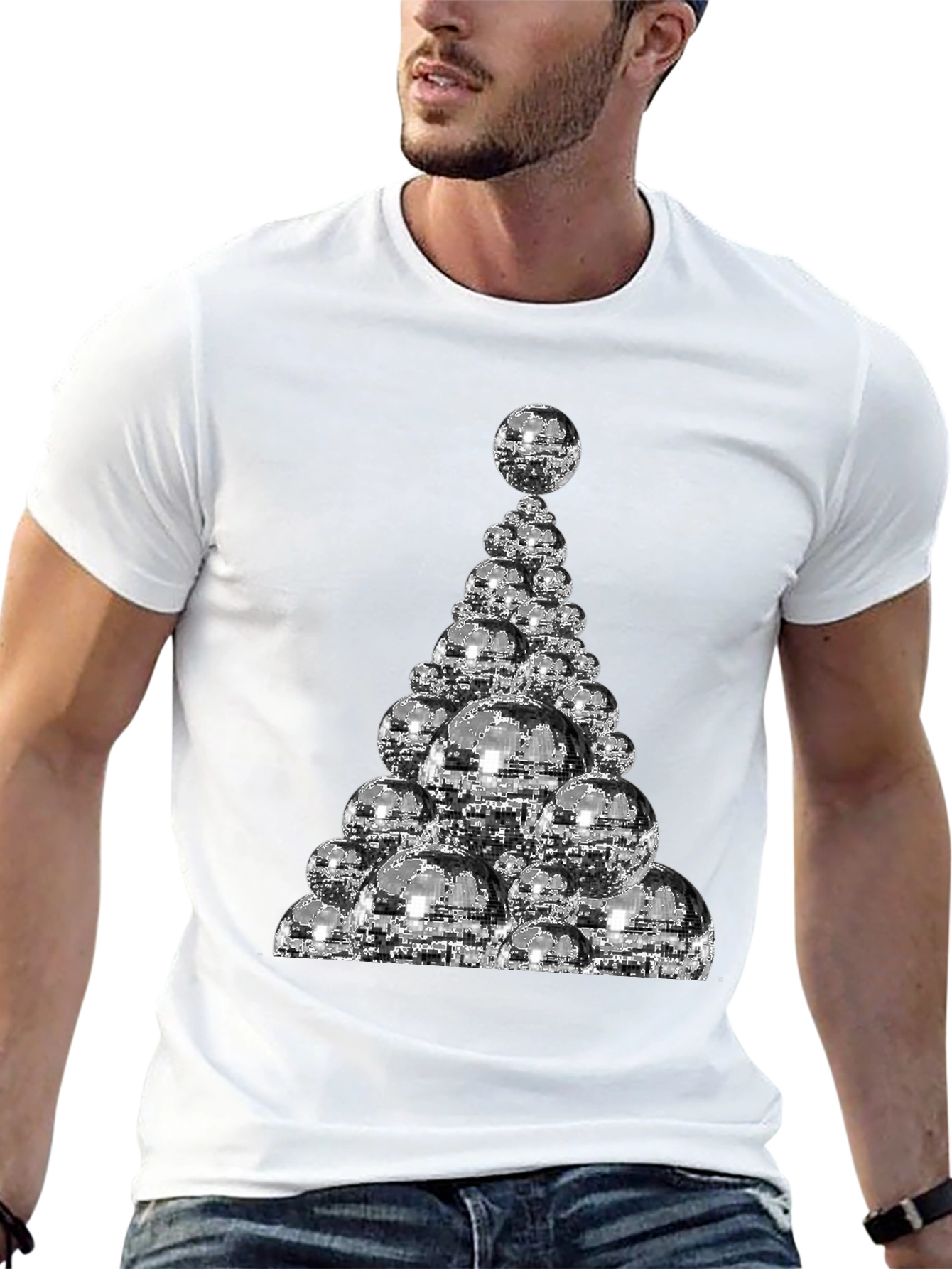 Disco Ball Christmas Tree T-Shirt