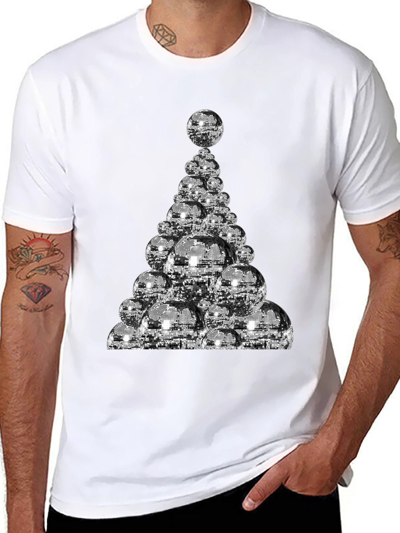 Disco Ball Christmas Tree T-Shirt