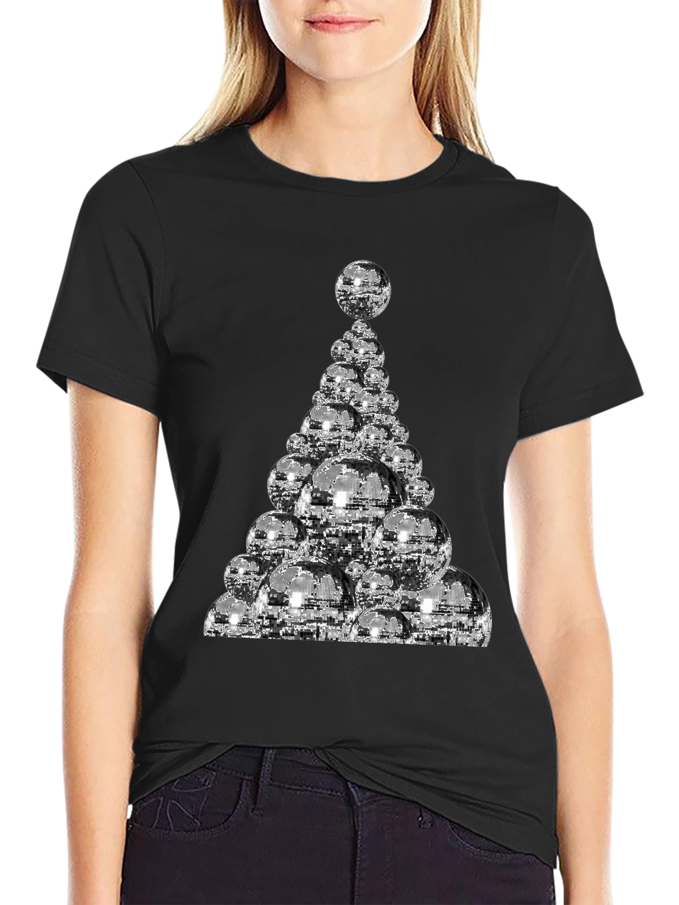 Disco Ball Christmas Tree T-Shirt