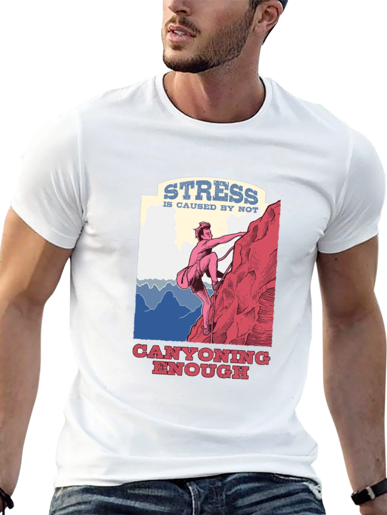 Canyoning Stress Relief Graphic Tee