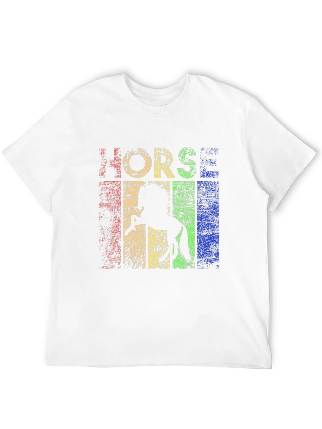 Retro Horse Graphic T-Shirt - Black