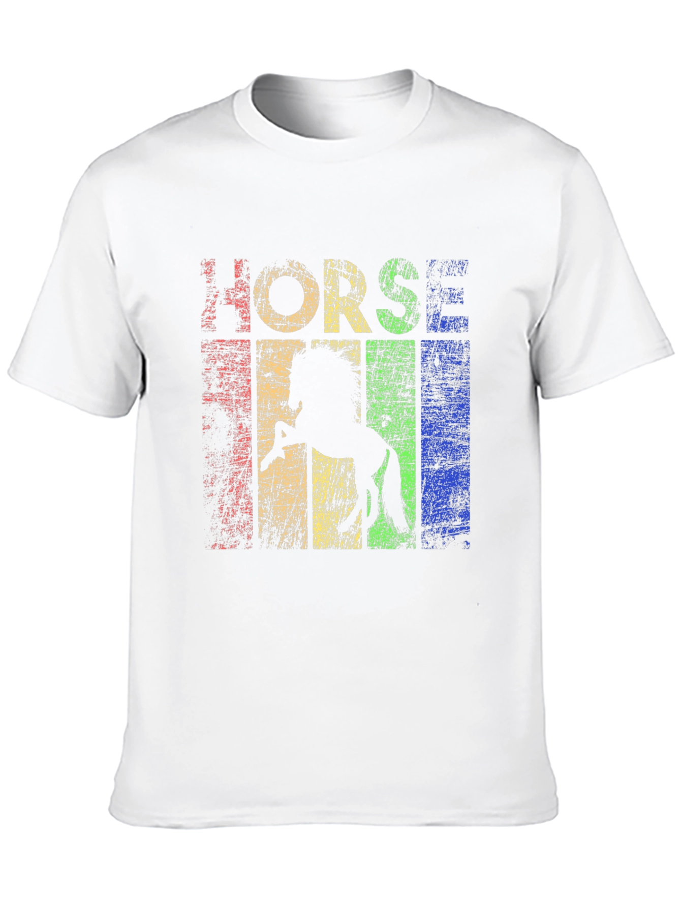 Retro Horse Graphic T-Shirt - Black