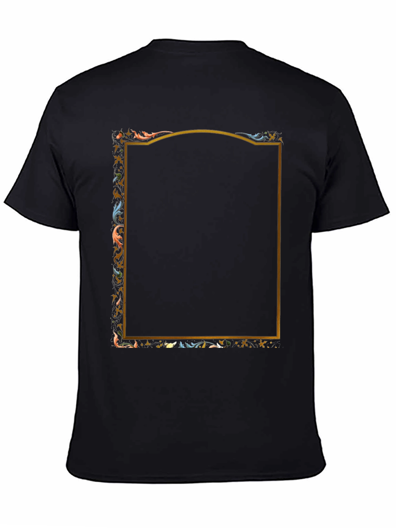 Ornate Framed Graphic Tee - Unique Design