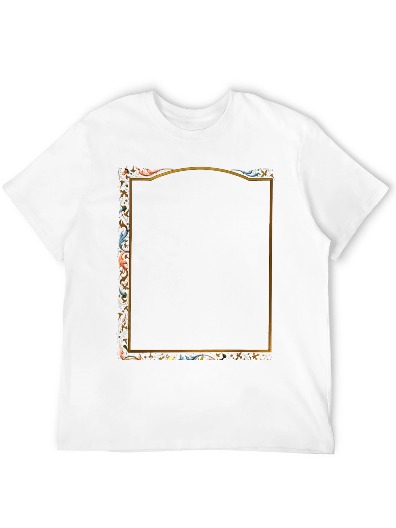Ornate Framed Graphic Tee - Unique Design