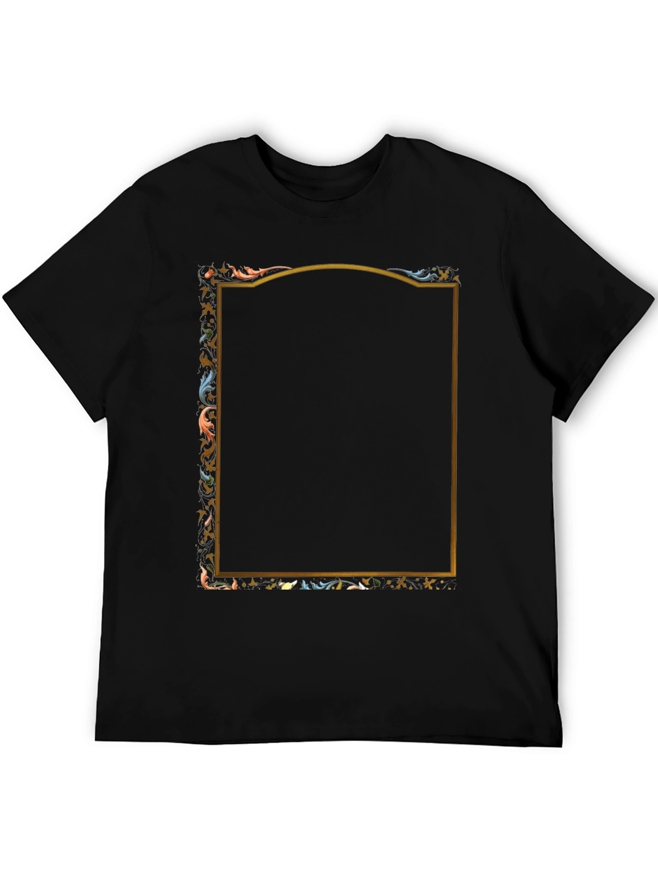 Ornate Framed Graphic Tee - Unique Design