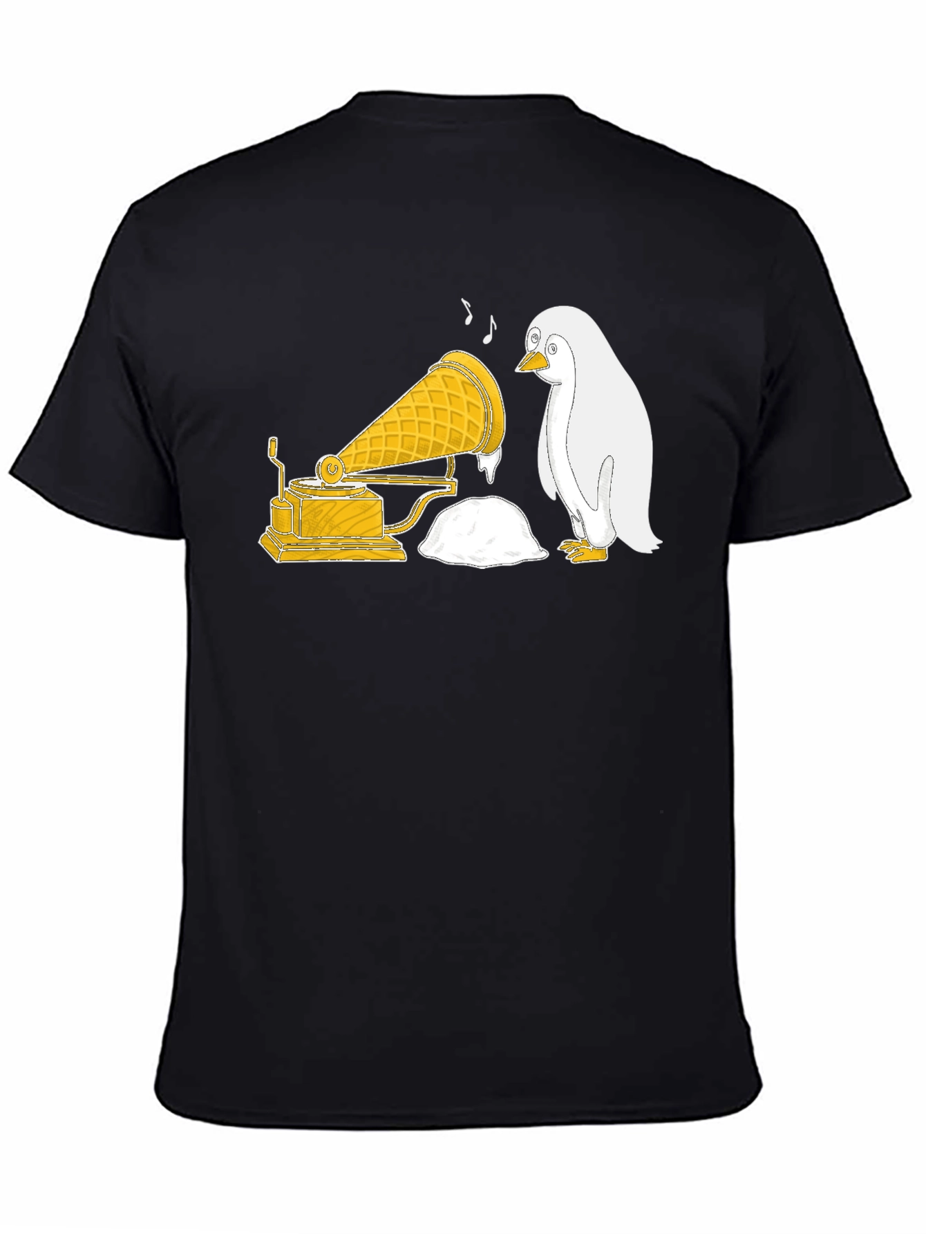 Penguin Ice Cream Gramophone T-Shirt