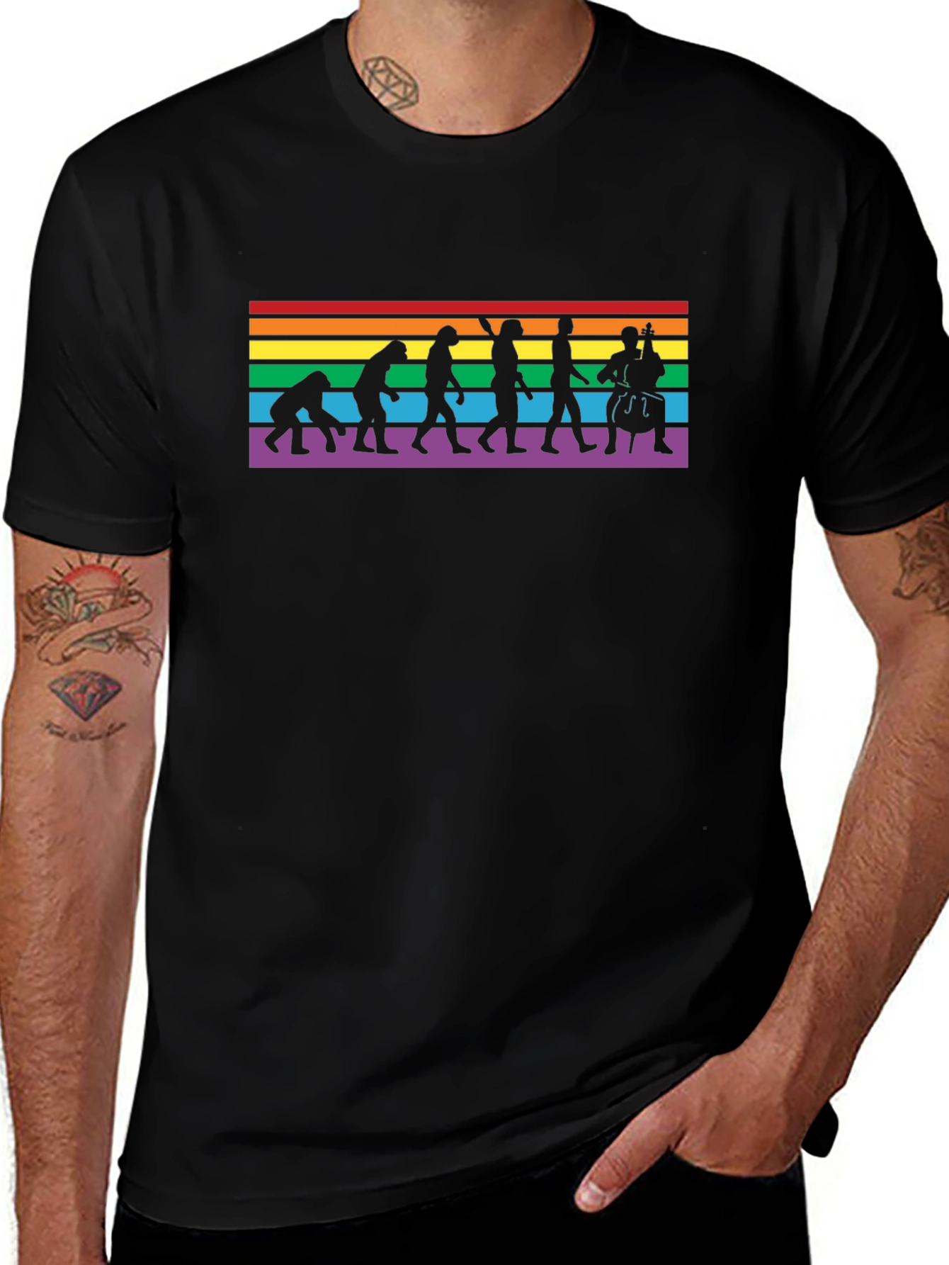 Evolution of Music LGBTQ+ T-Shirt