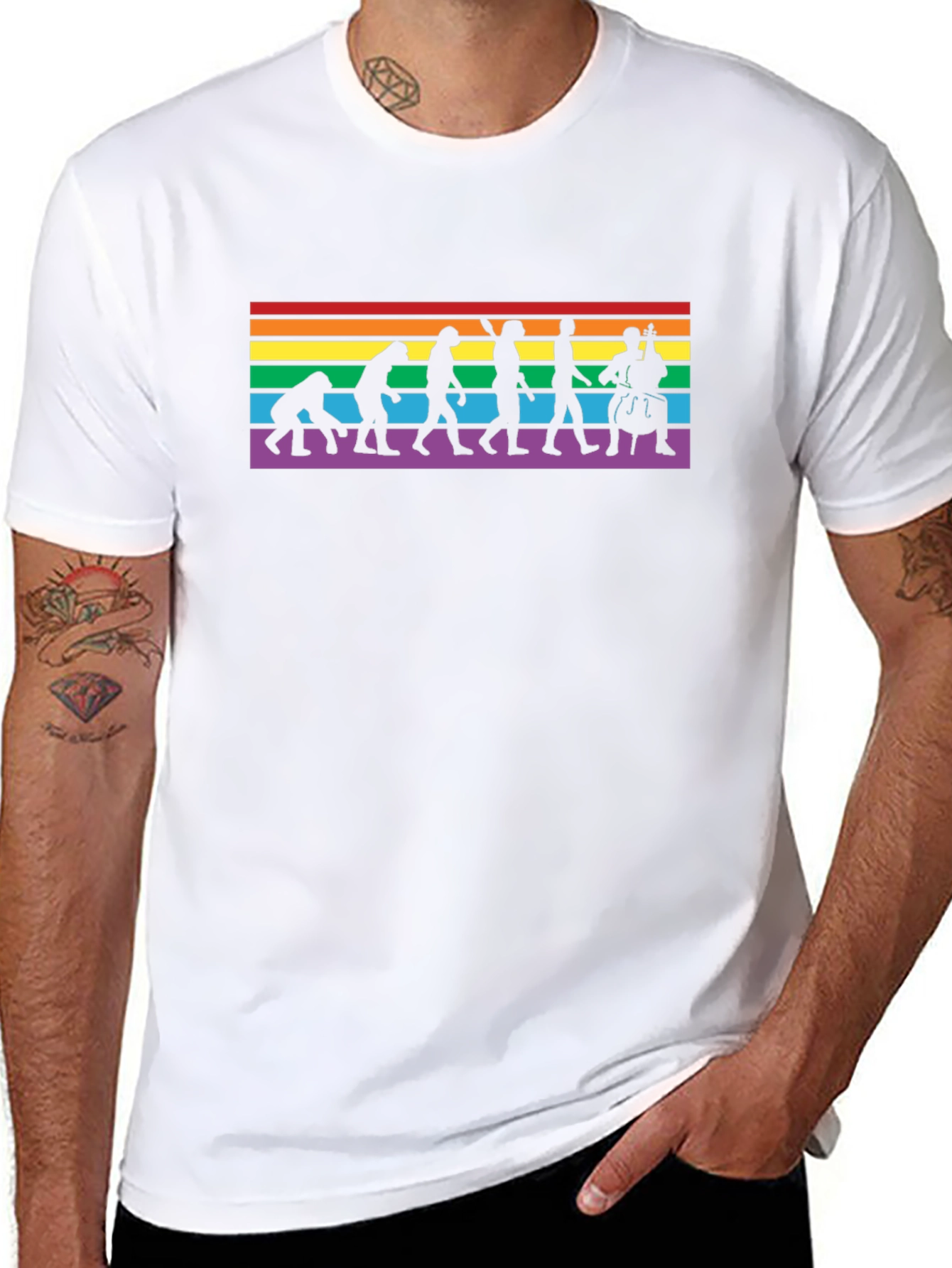 Evolution of Music LGBTQ+ T-Shirt