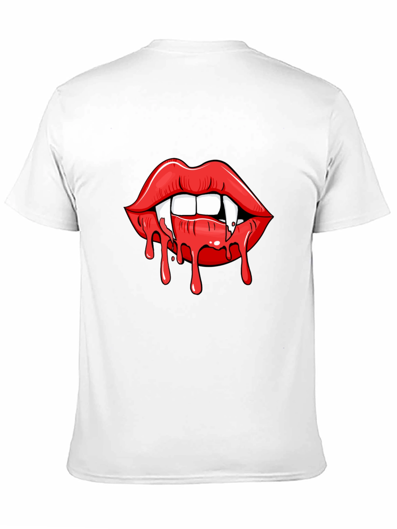Vampire Lips Graphic Tee - Halloween T-Shirt