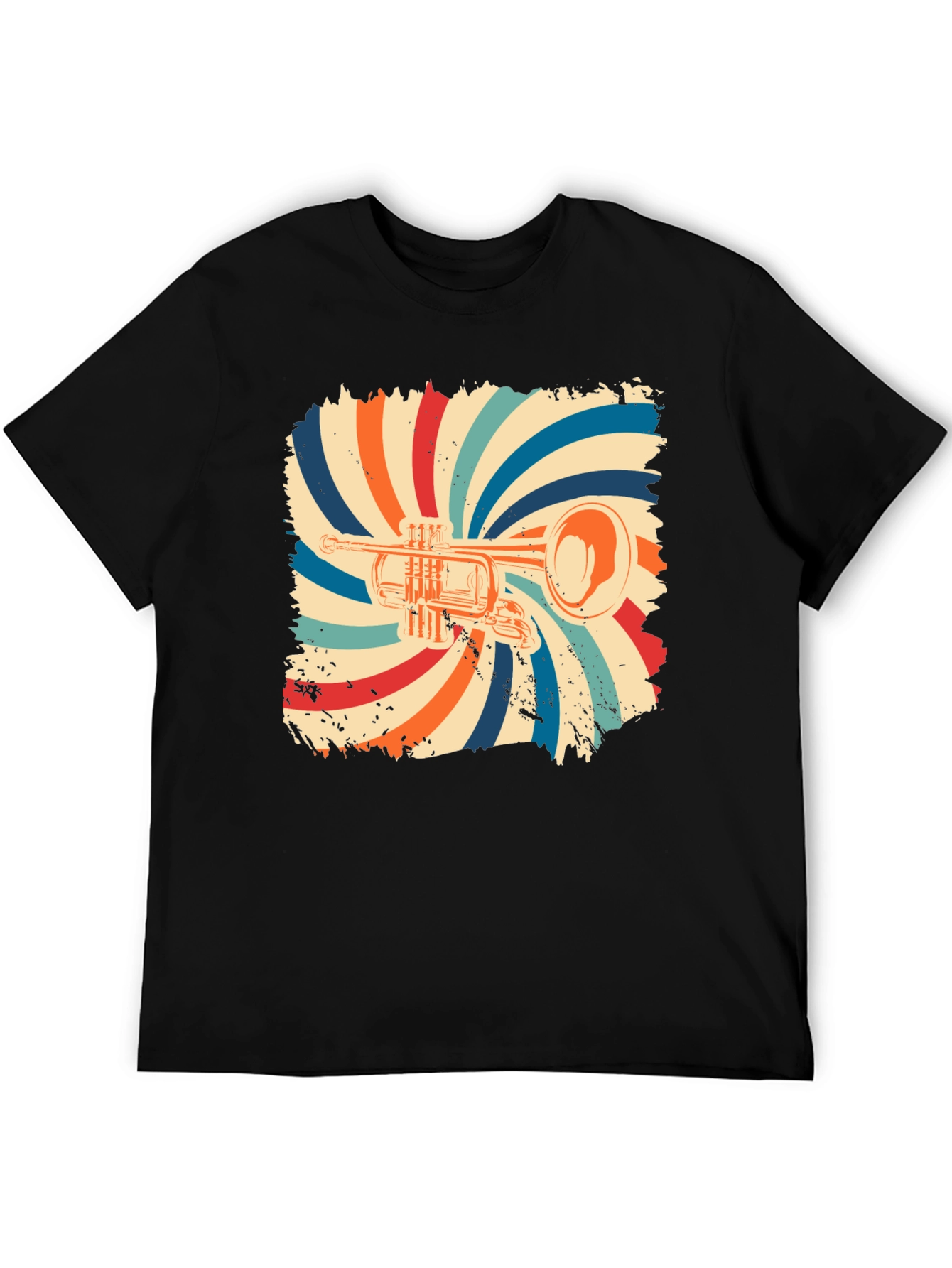 Retro Trumpet Graphic T-Shirt