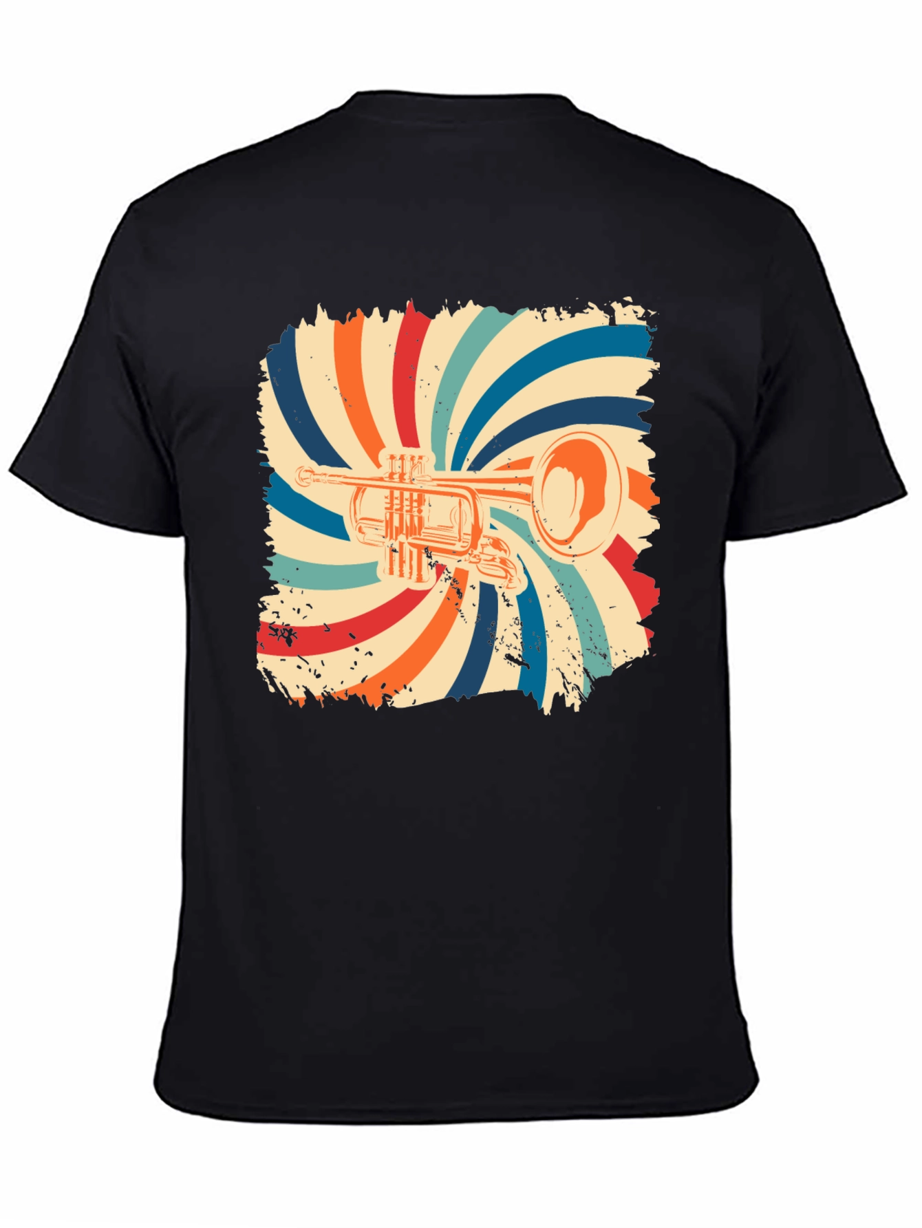 Retro Trumpet Graphic T-Shirt