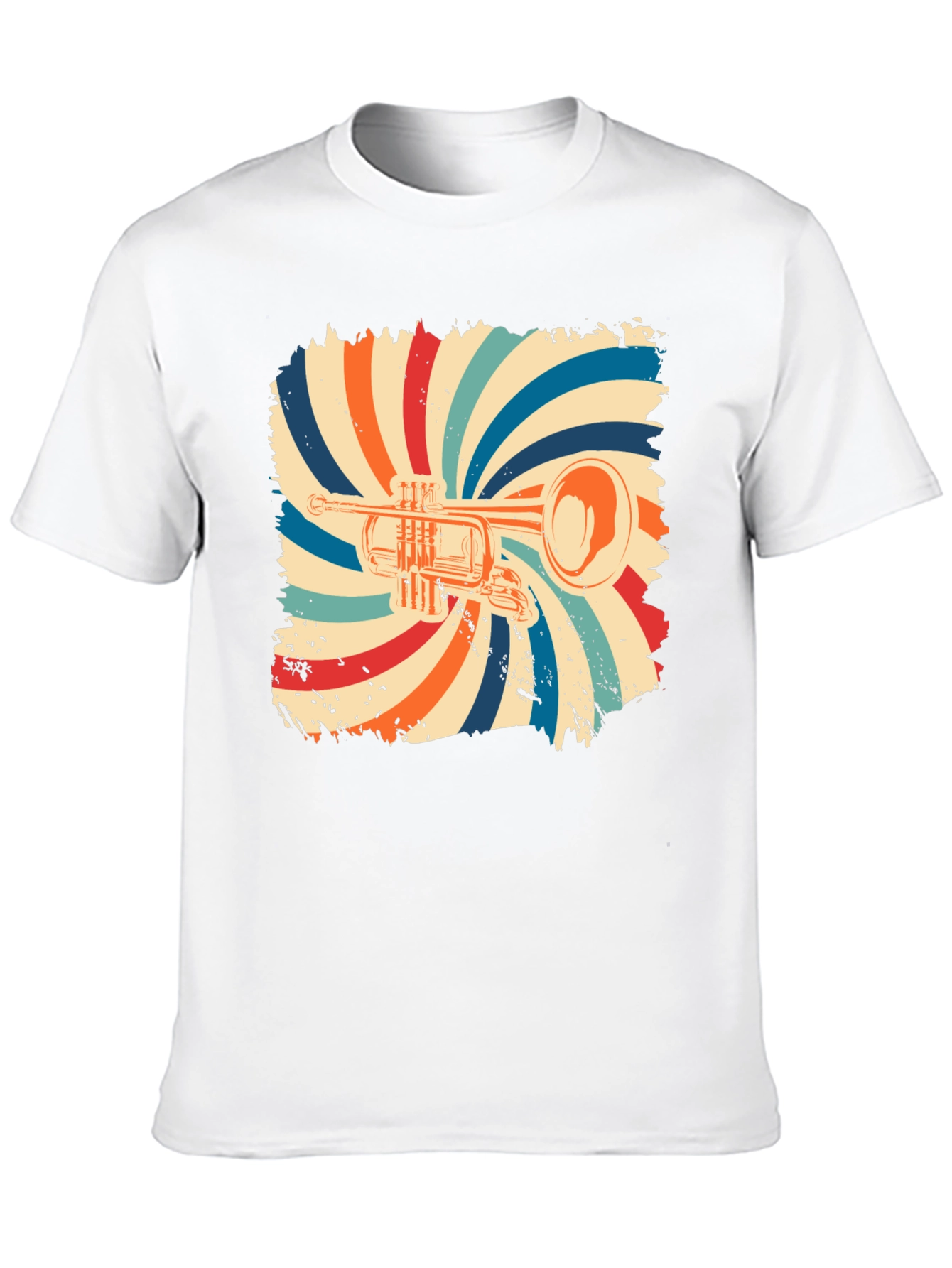 Retro Trumpet Graphic T-Shirt