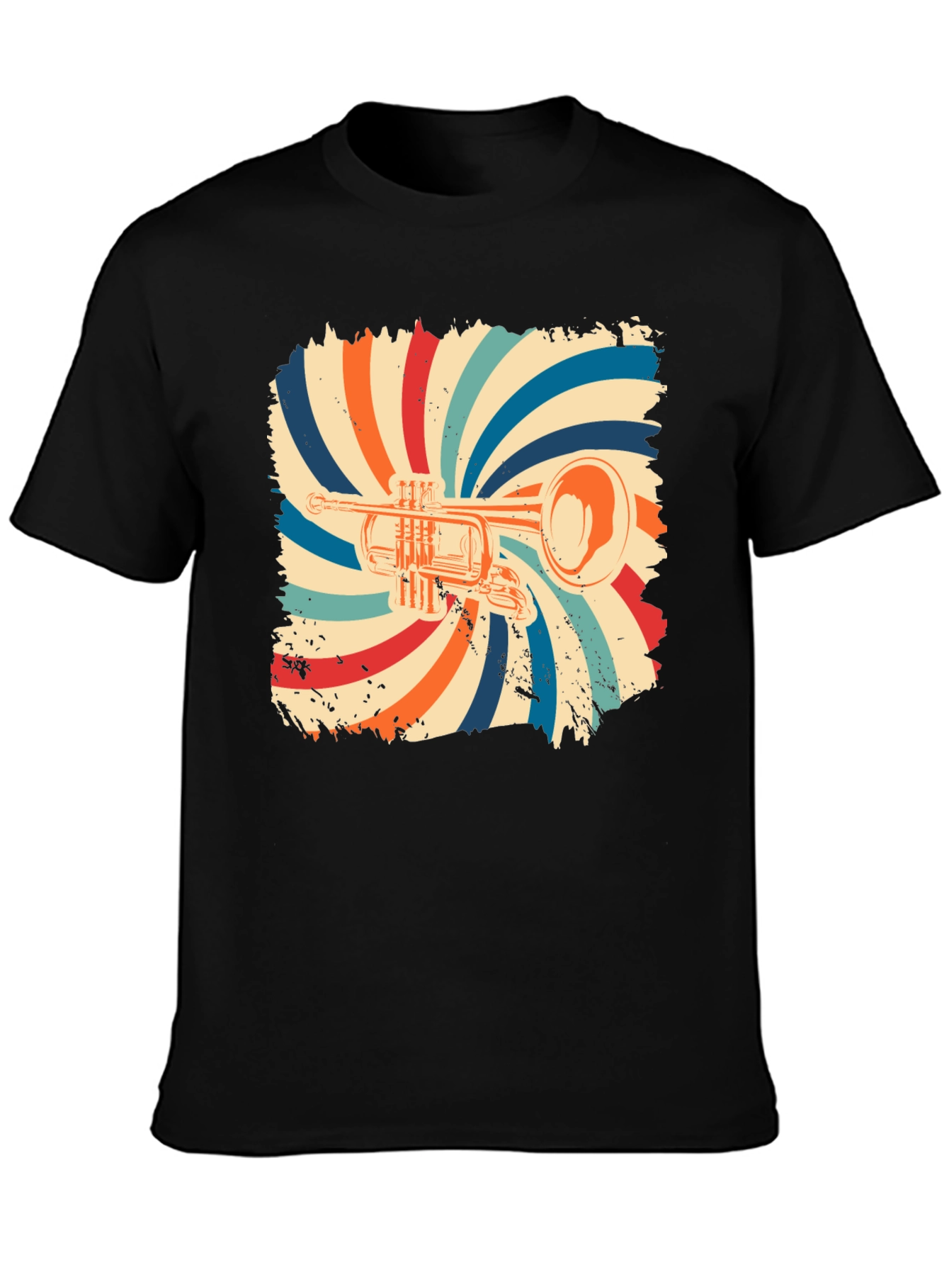 Retro Trumpet Graphic T-Shirt
