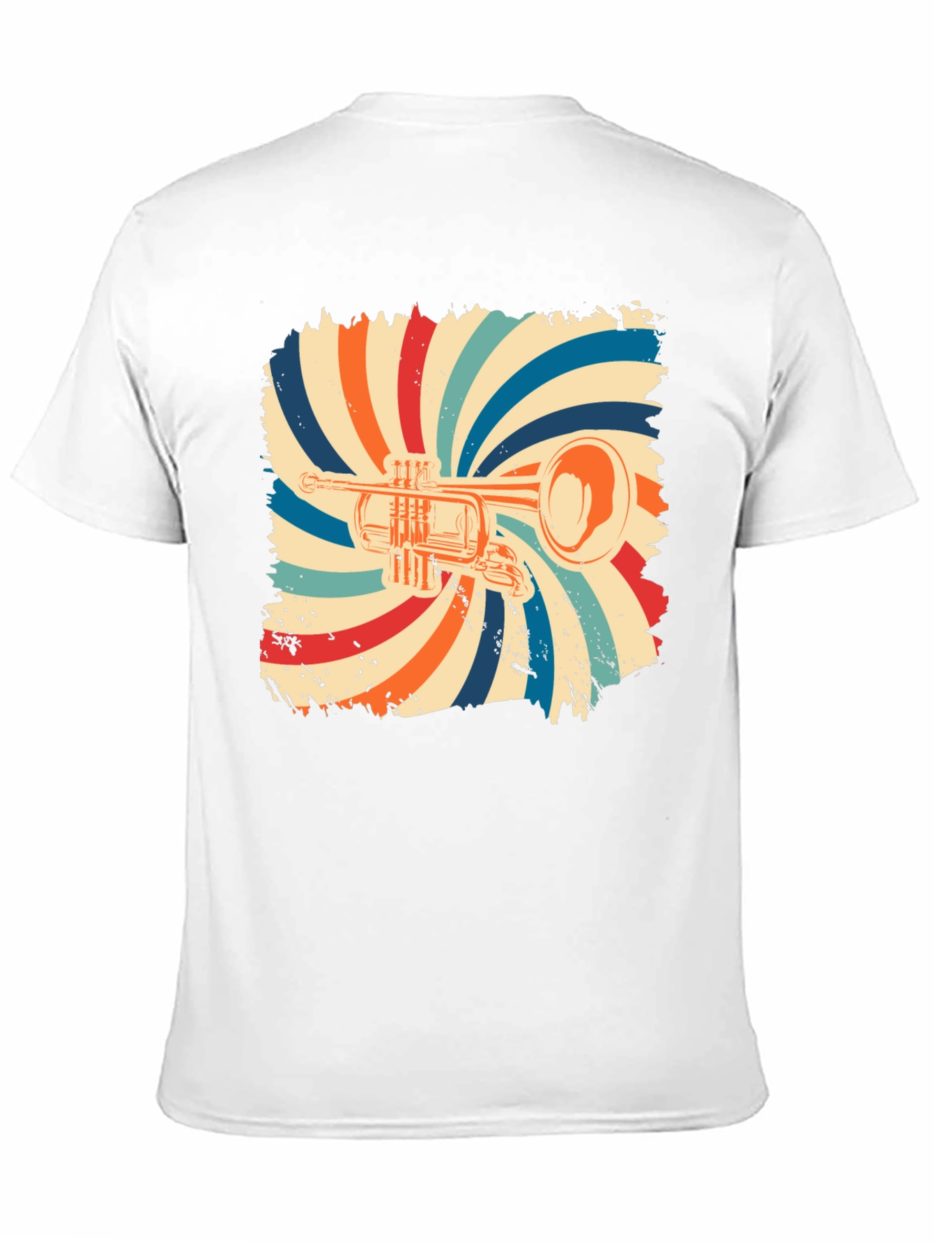 Retro Trumpet Graphic T-Shirt