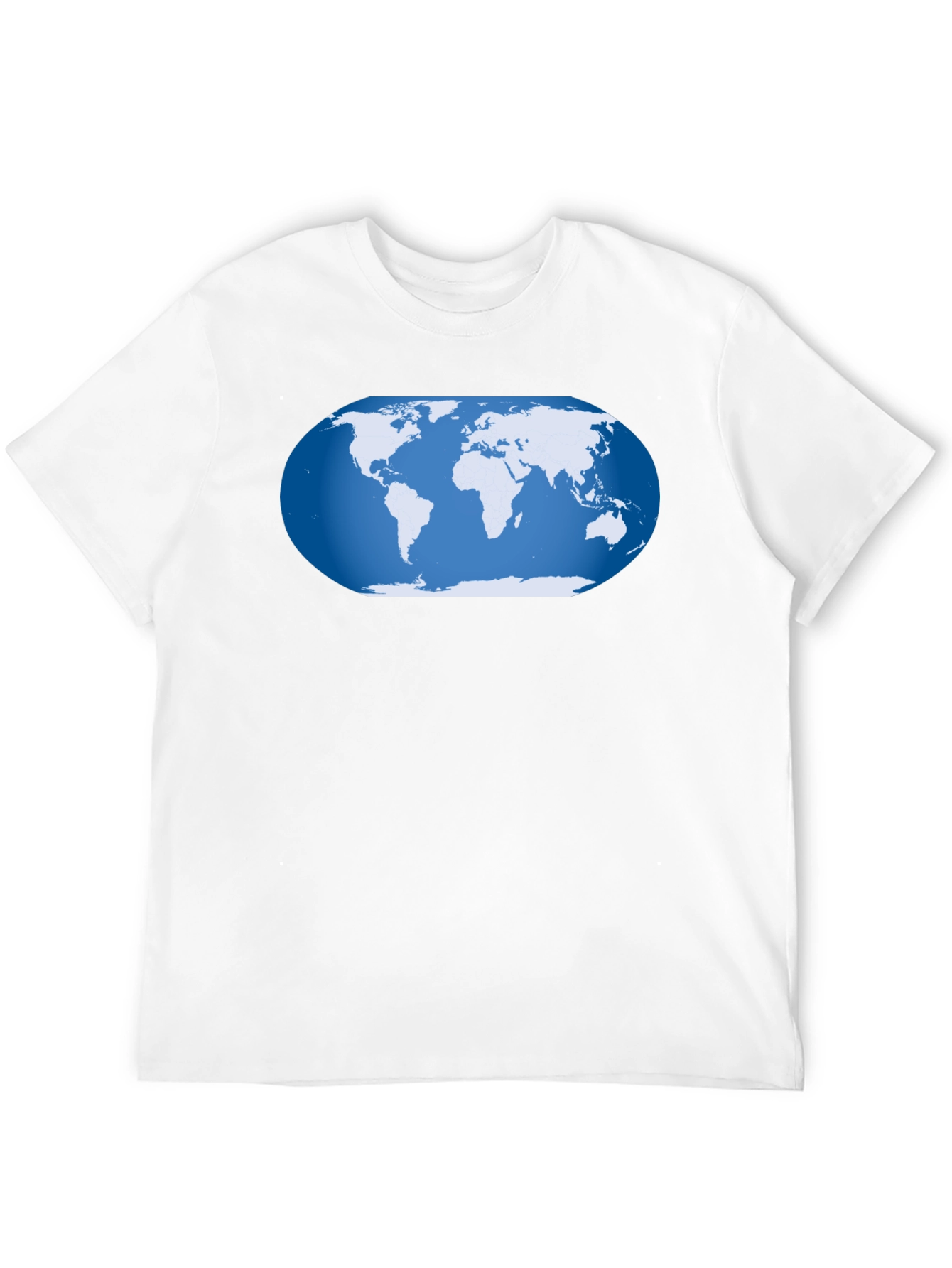 World Map Graphic T-Shirt - Black Cotton Tee