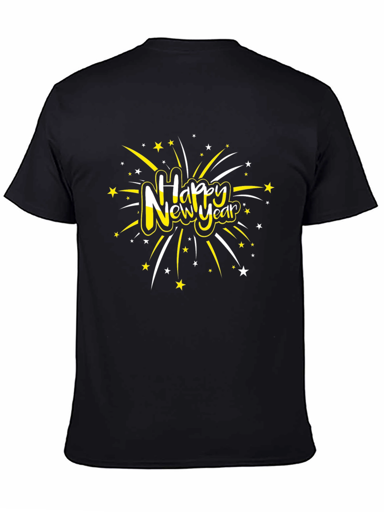 Happy New Year T-Shirt - Black