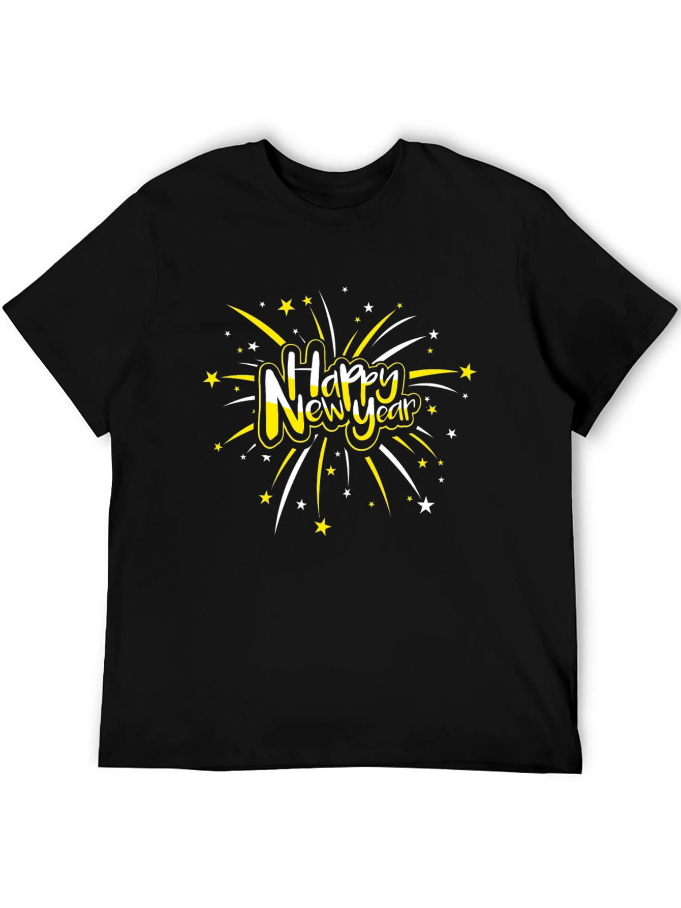 Happy New Year T-Shirt - Black