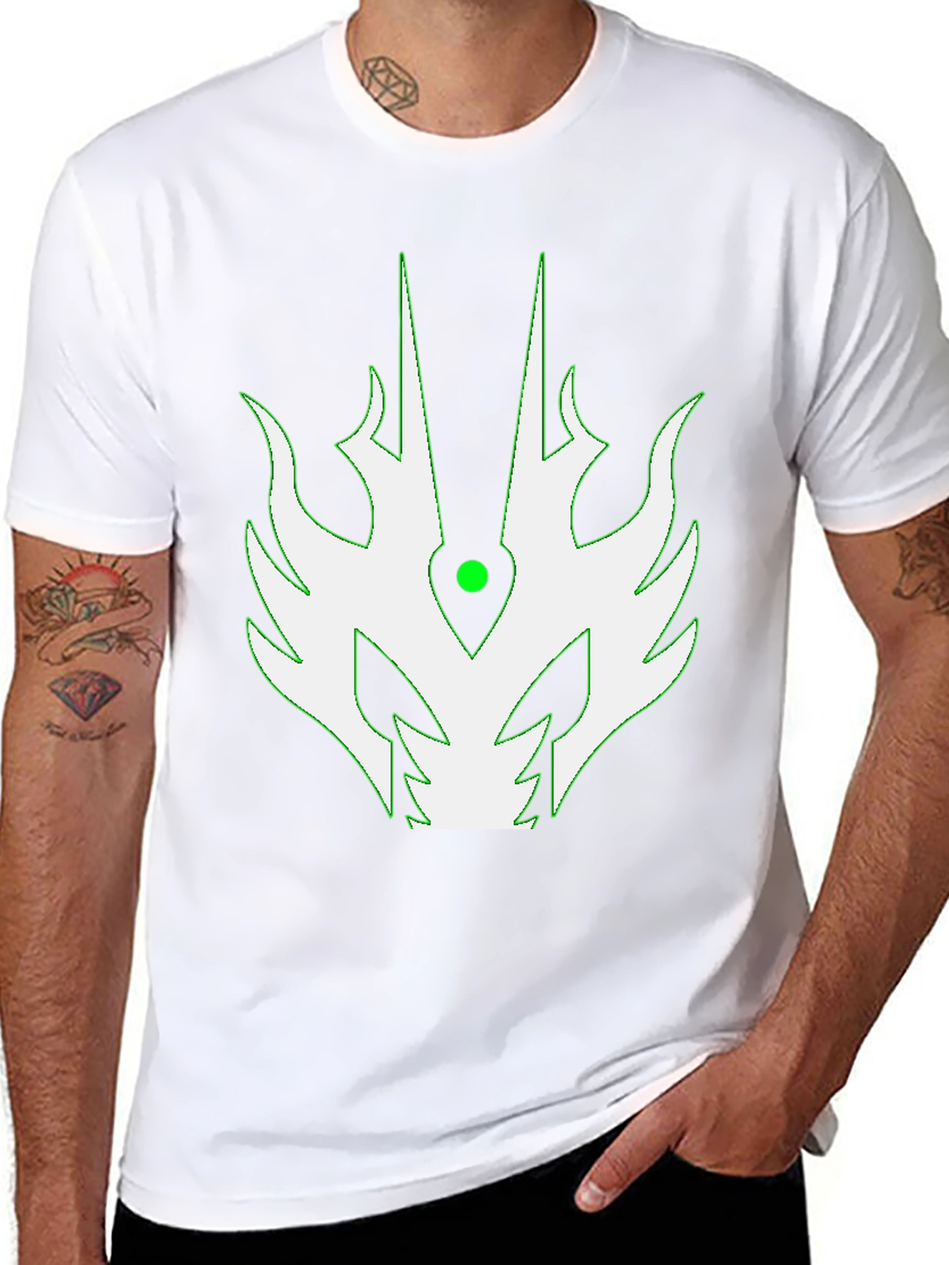 Unique Graphic Tee - Dragon Motif