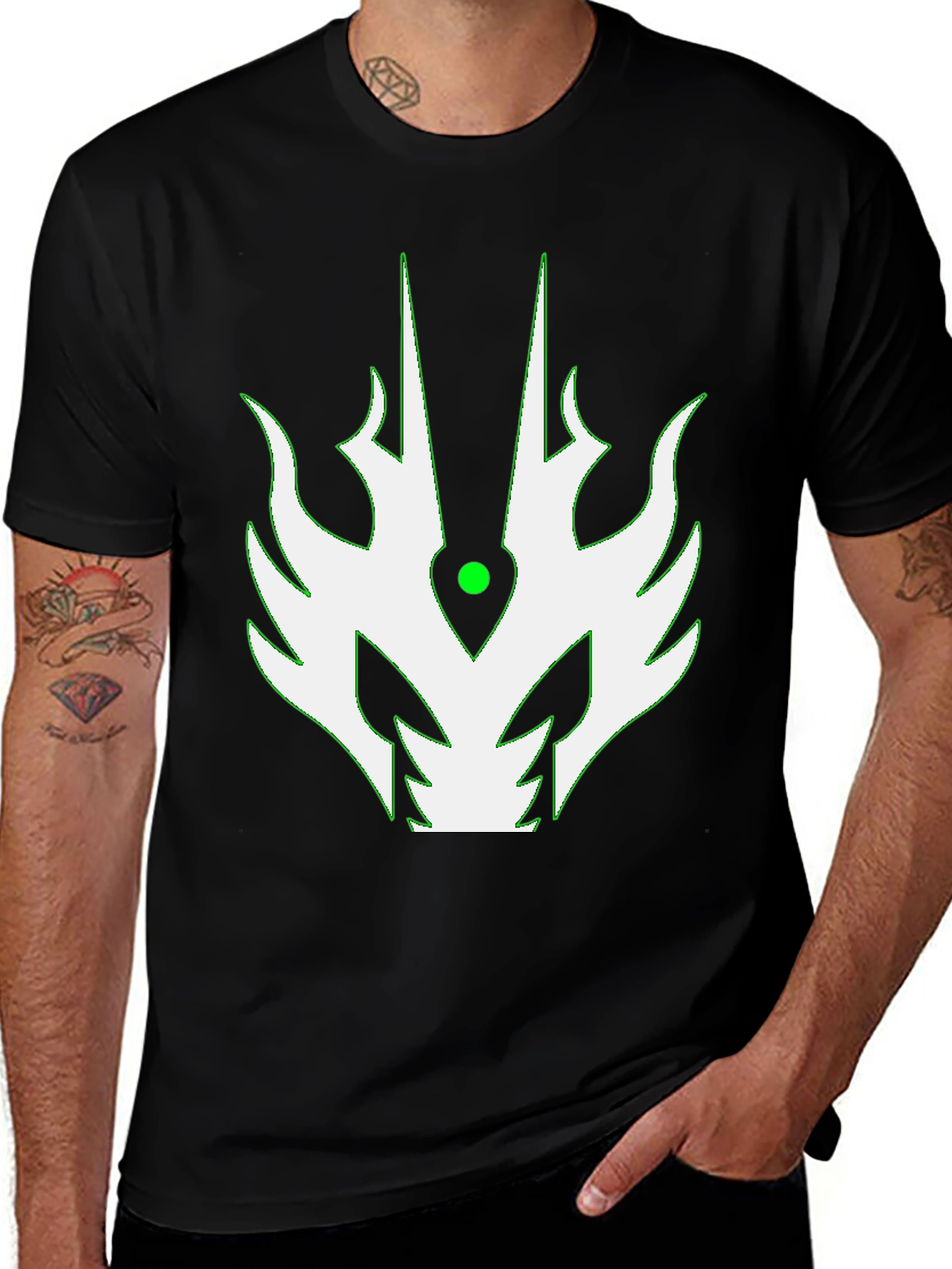 Unique Graphic Tee - Dragon Motif