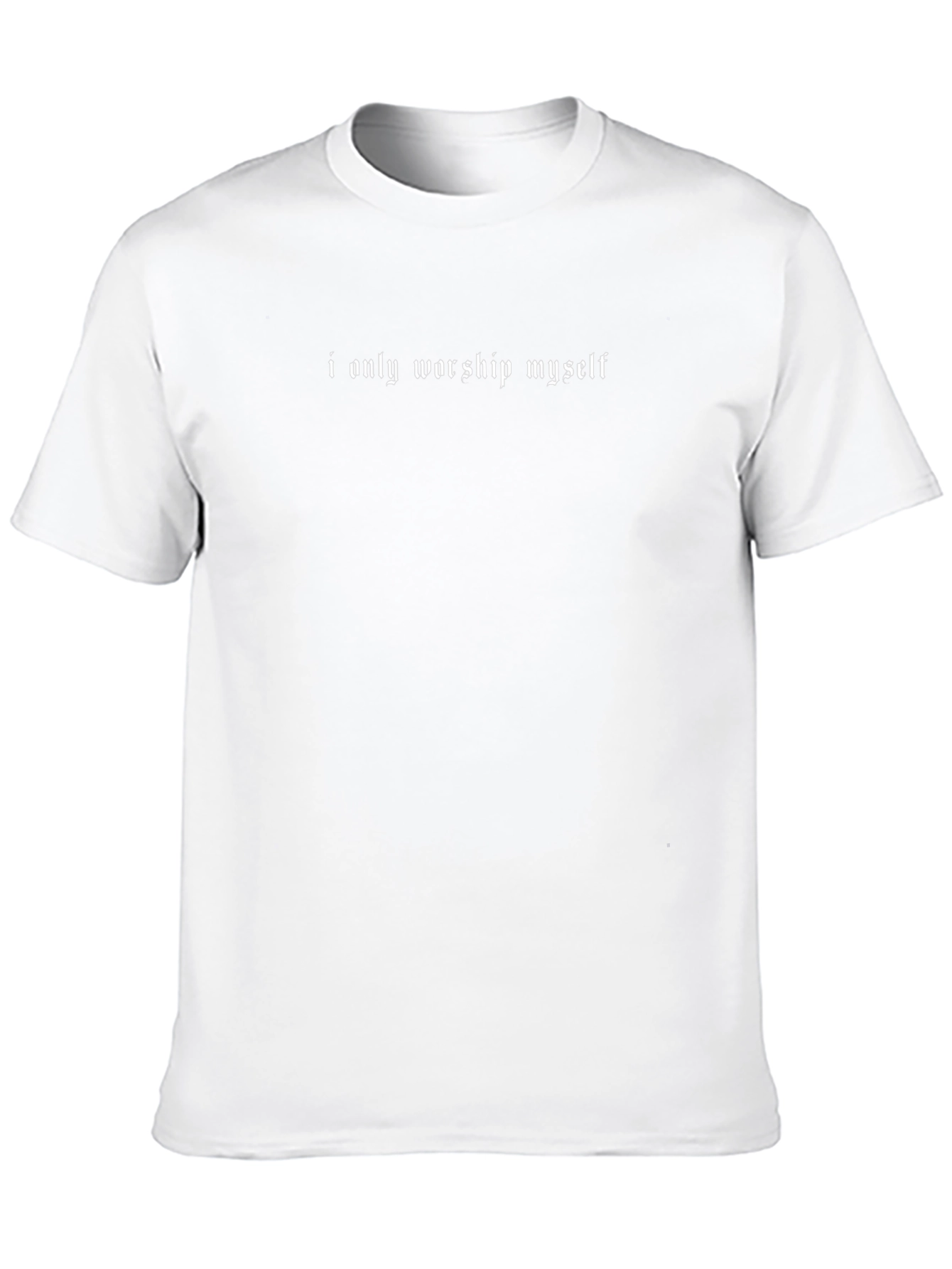 I Only Worship Myself Black Tee