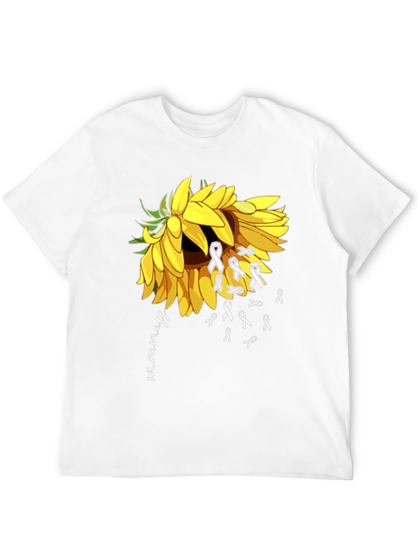 Awareness Sunflower Graphic T-Shirt