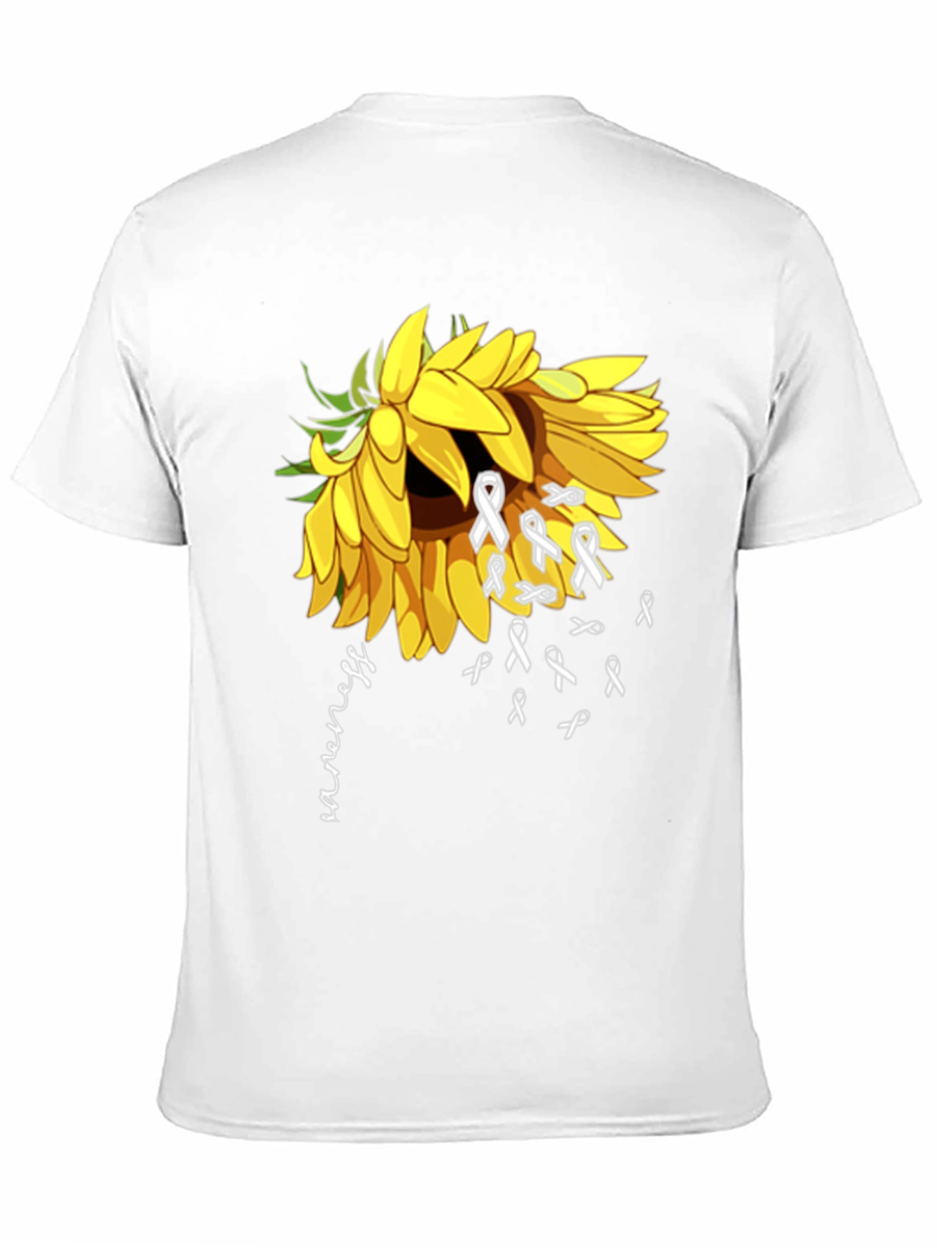 Awareness Sunflower Graphic T-Shirt