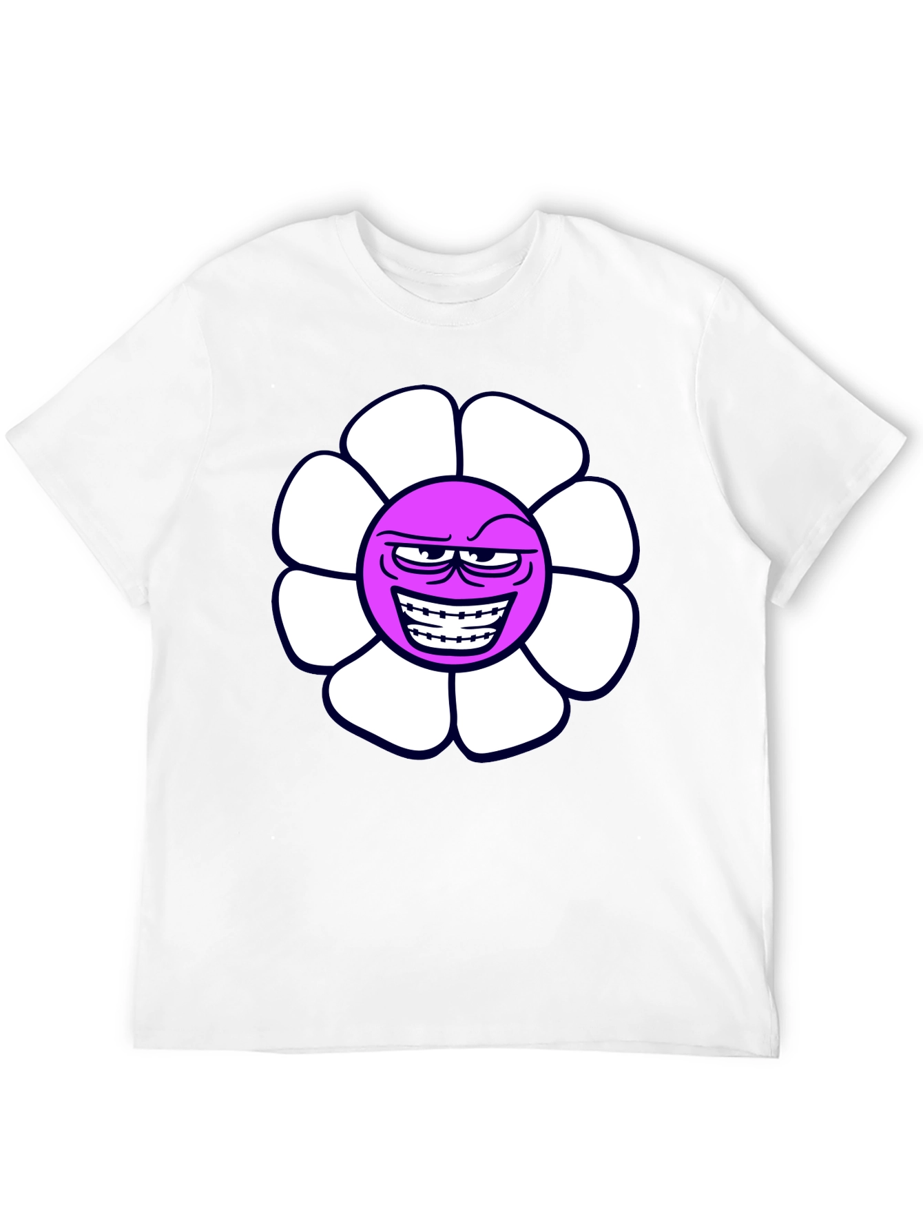 Evil Flower Graphic T-Shirt - Black