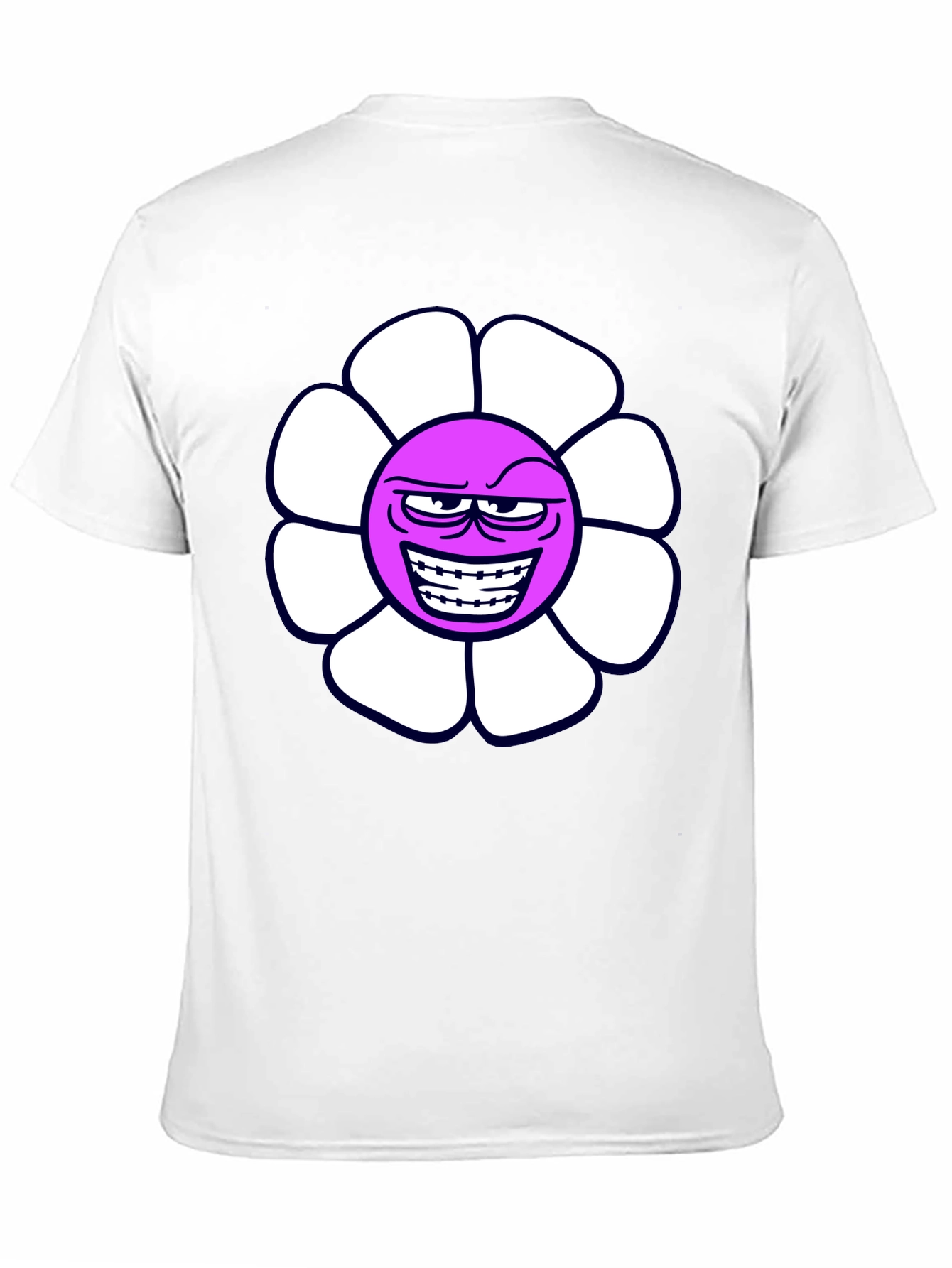Evil Flower Graphic T-Shirt - Black