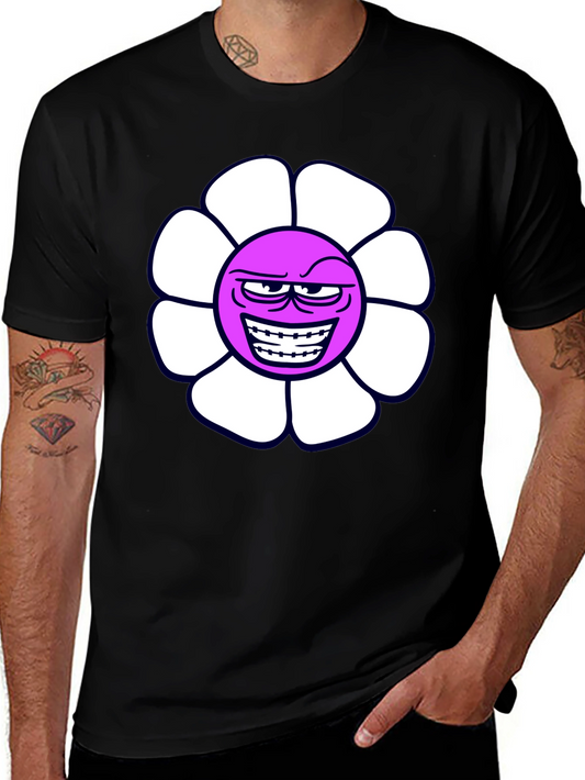 Evil Flower Graphic T-Shirt - Black