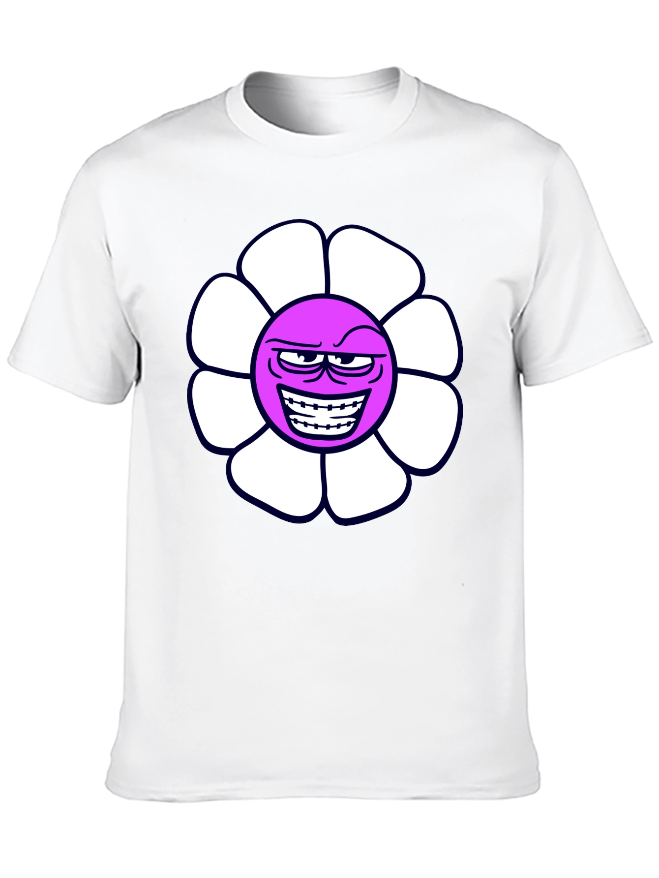 Evil Flower Graphic T-Shirt - Black