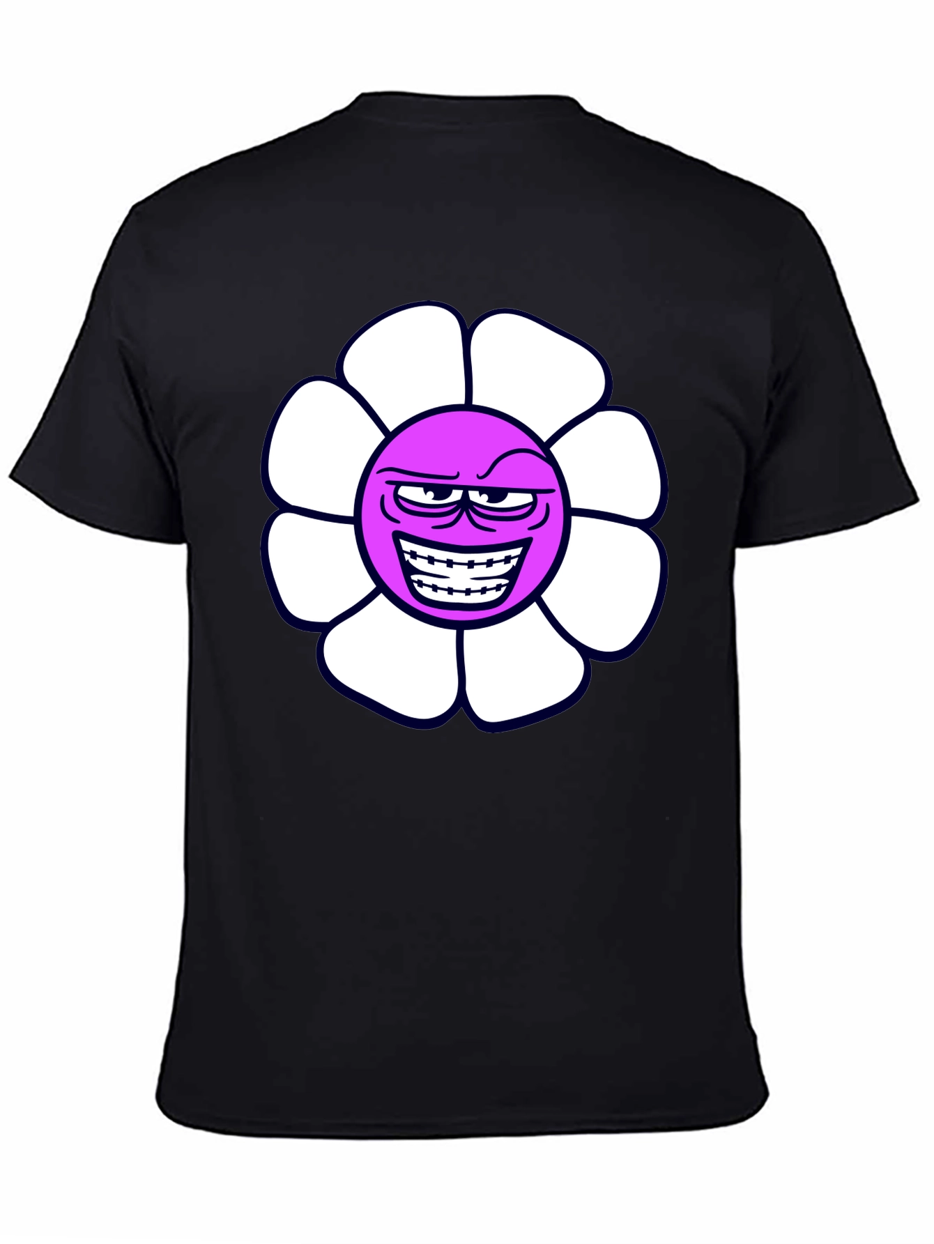 Evil Flower Graphic T-Shirt - Black