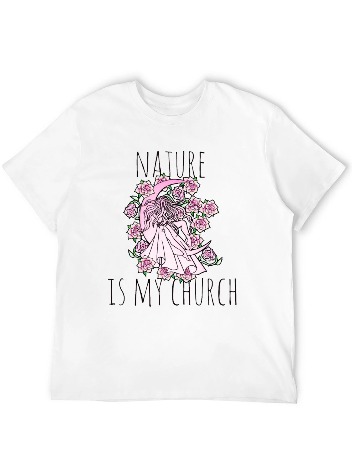 Nature Is My Church Black Graphic Tee
