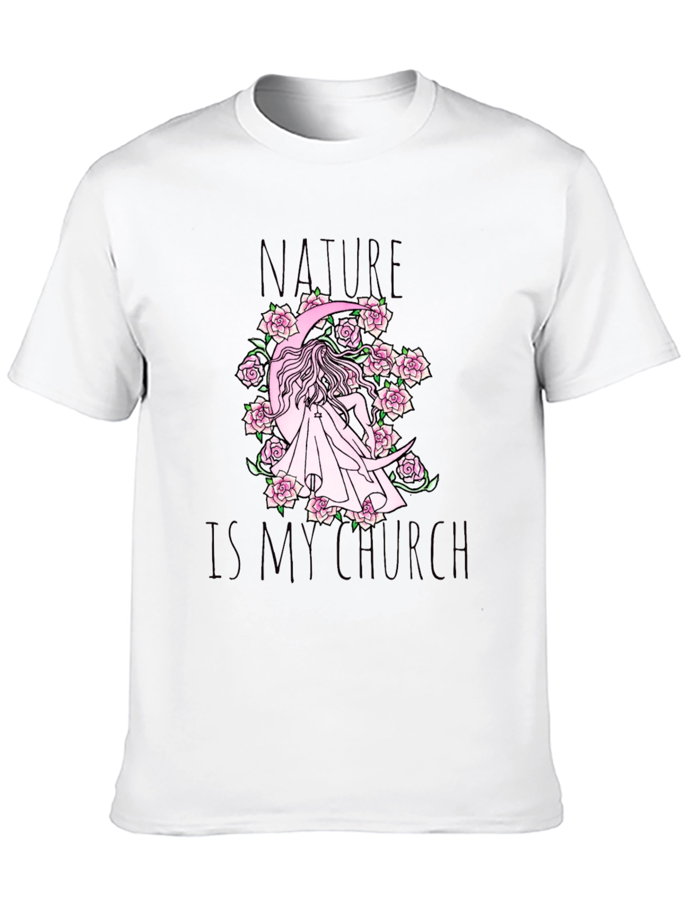 Nature Is My Church Black Graphic Tee