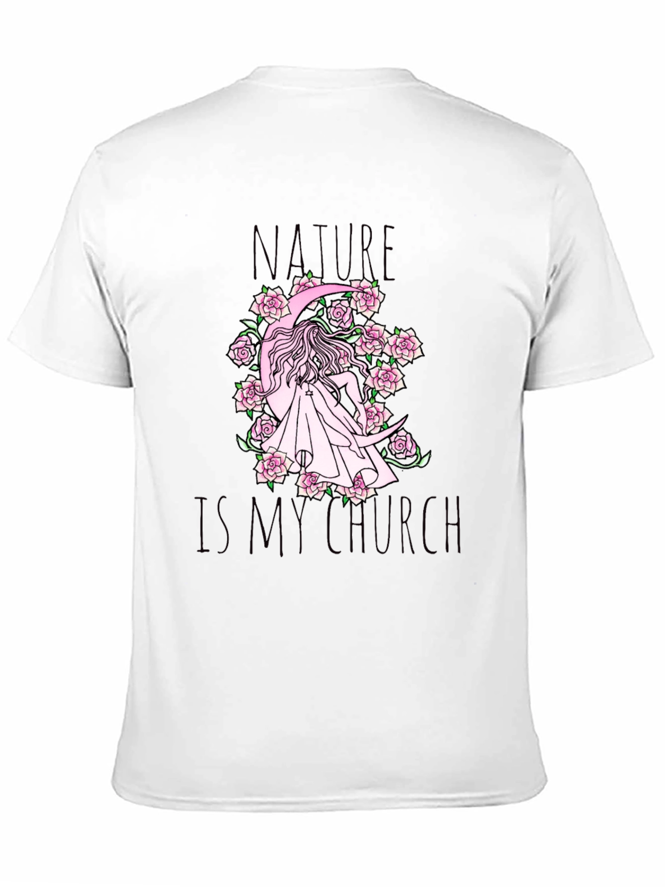 Nature Is My Church Black Graphic Tee