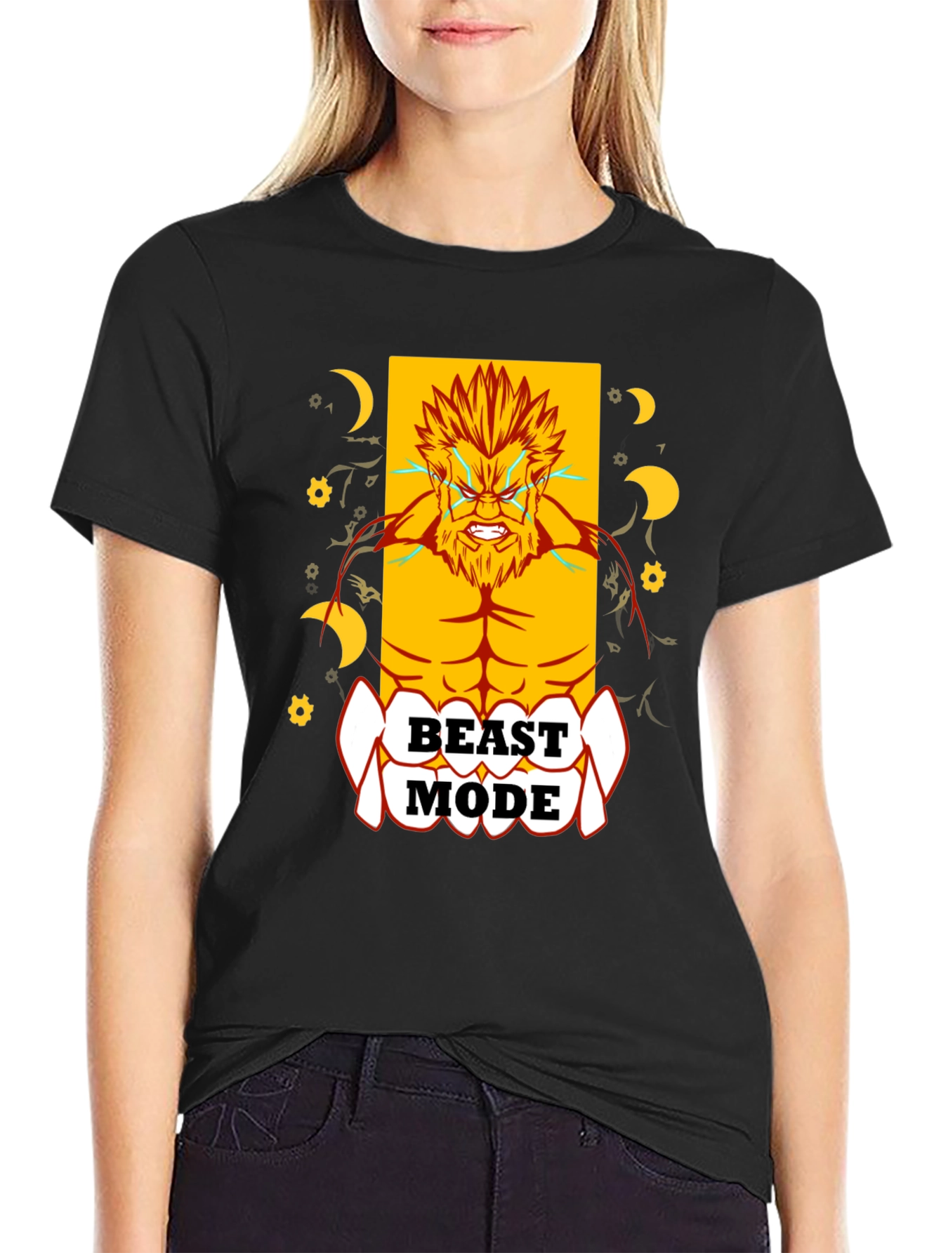 Beast Mode Graphic Print T-Shirt