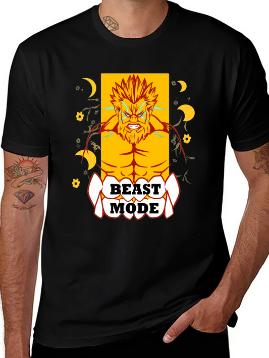 Beast Mode Graphic Print T-Shirt