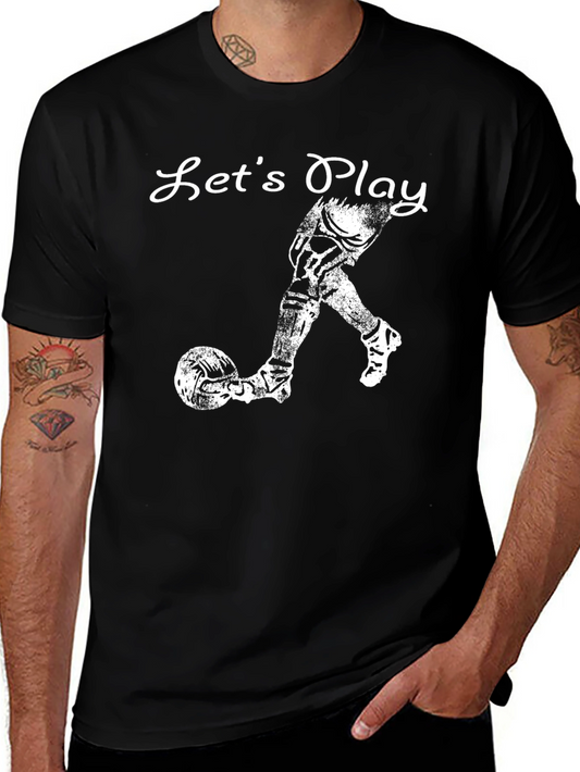 Lets Play Graphic T-Shirt - Black