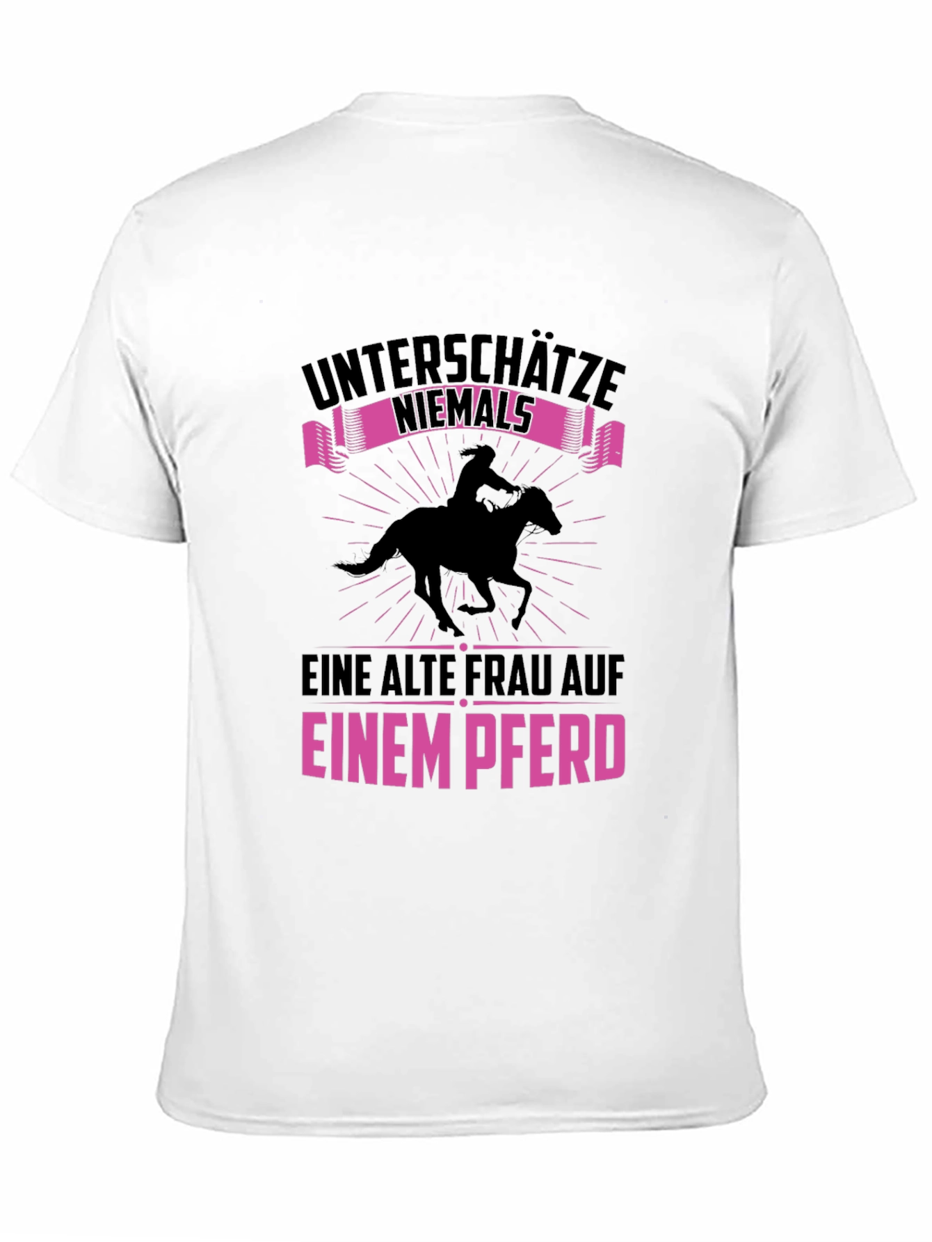 Never Underestimate Old Woman on Horse T-Shirt