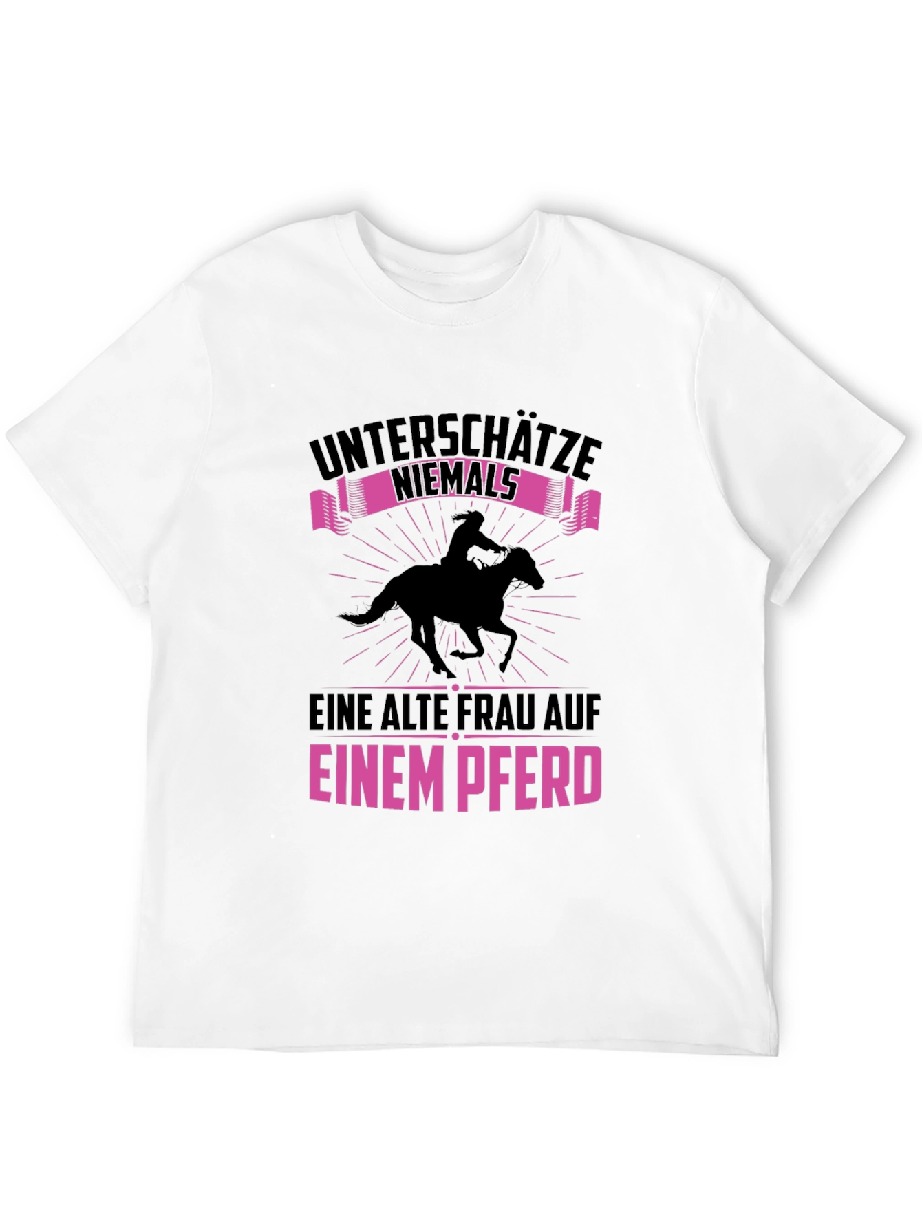 Never Underestimate Old Woman on Horse T-Shirt