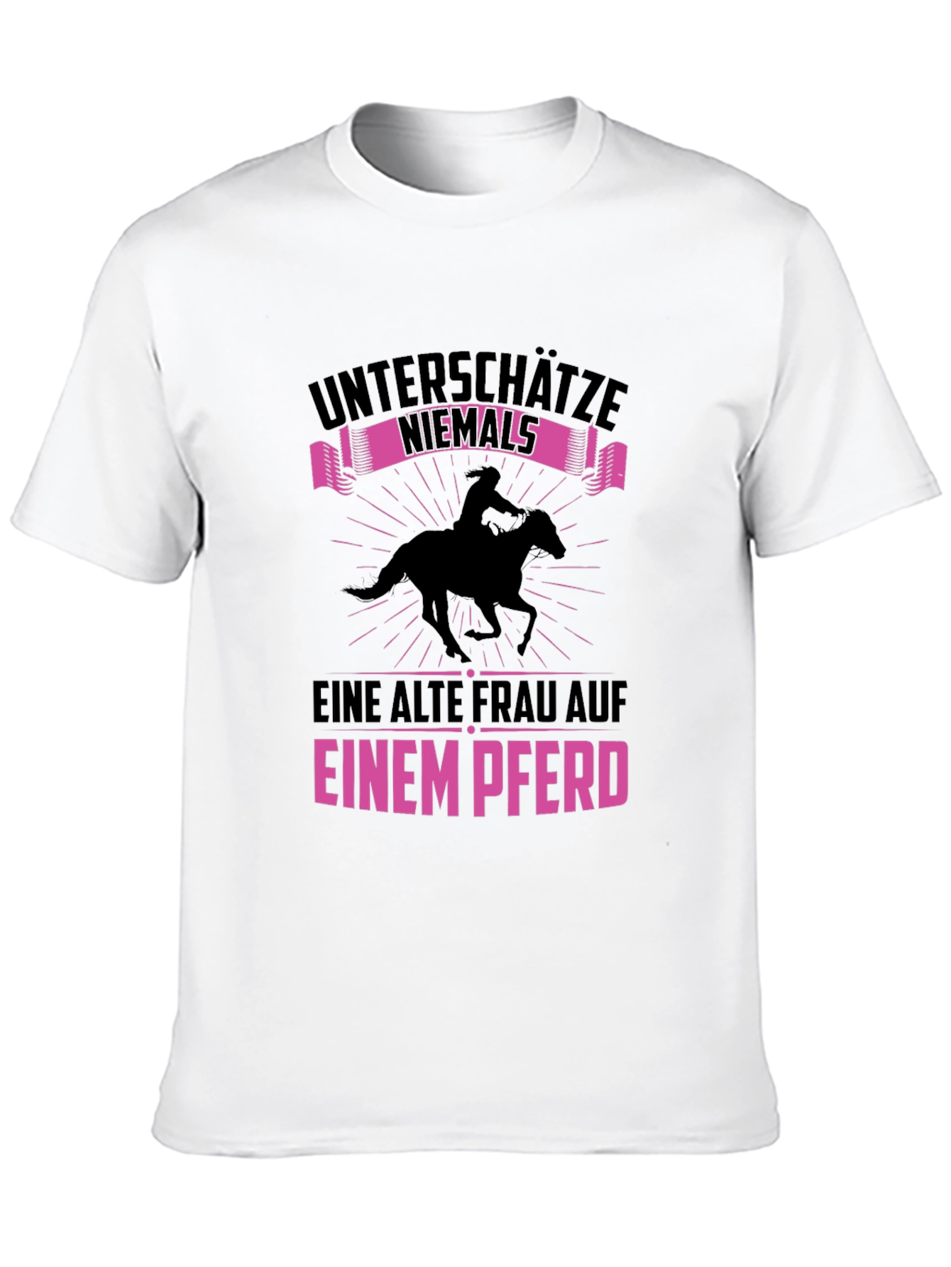 Never Underestimate Old Woman on Horse T-Shirt